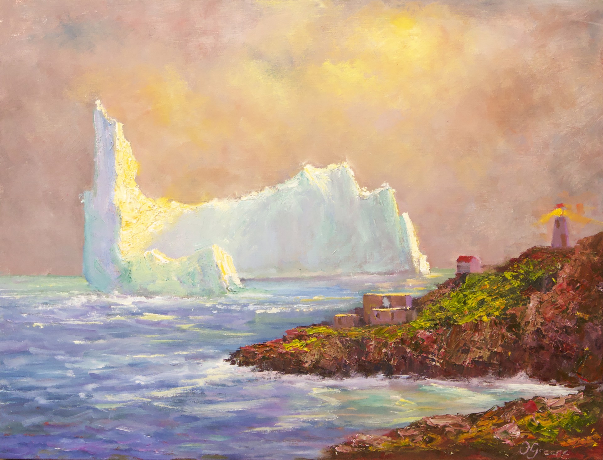 Berg by Moonlight by Michael Greene