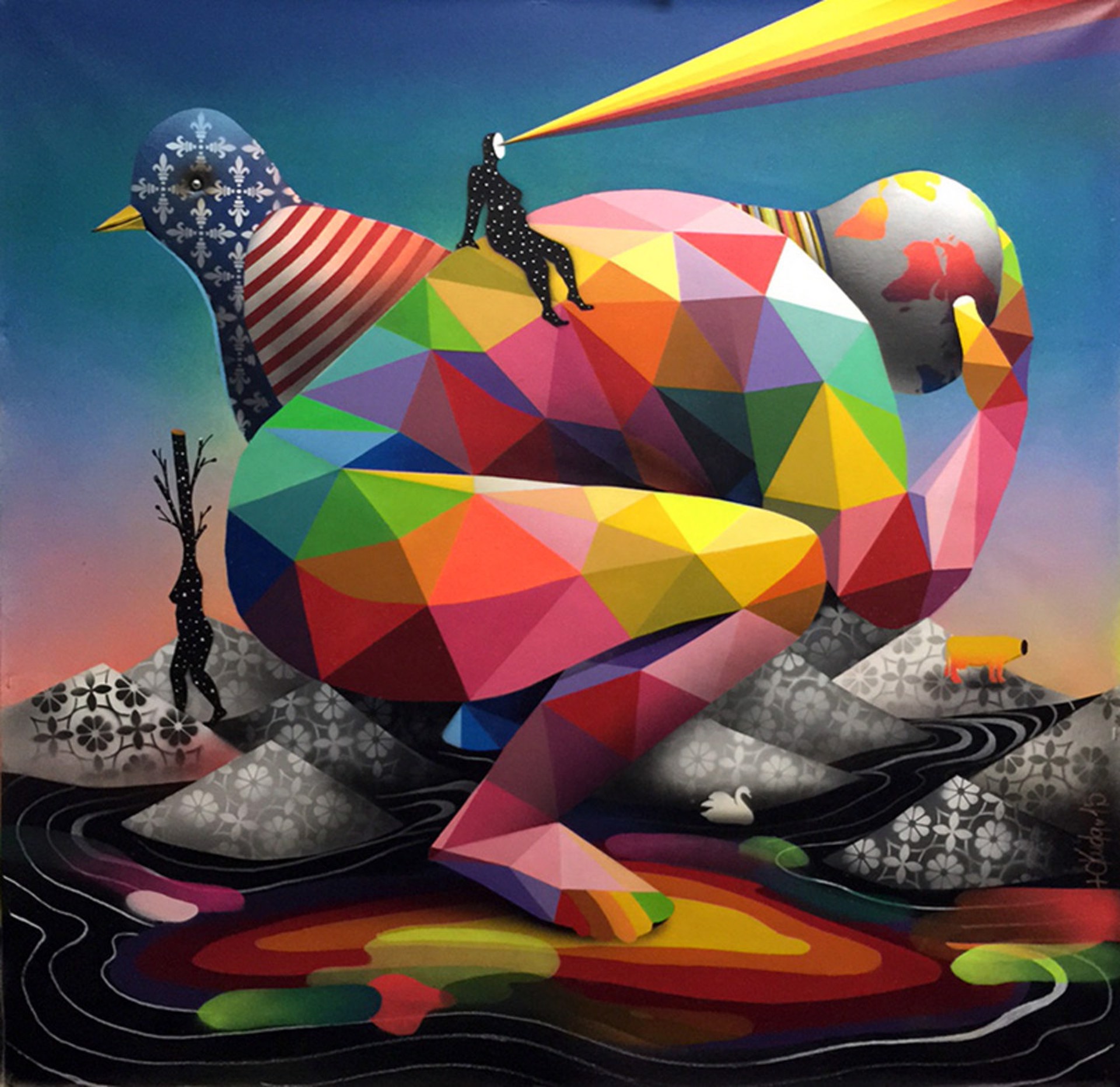 Reflections of God by Okuda San Miguel