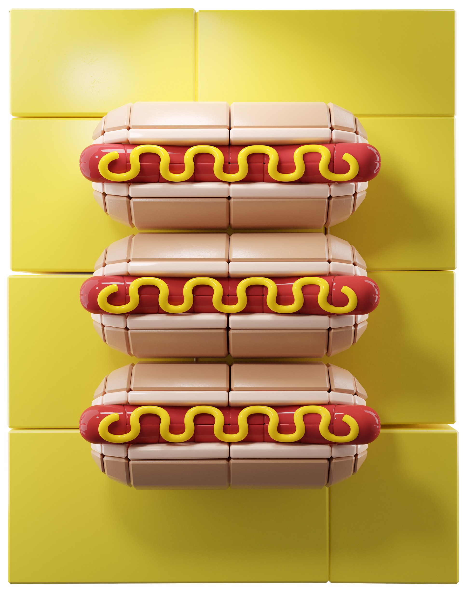 Hot Dog Trio II by Eli Warren