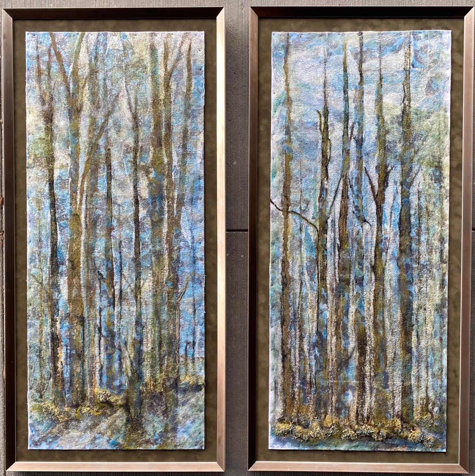 Among the Sycamores - Forest Bathing Diptych by Marti Liddle-Lameti