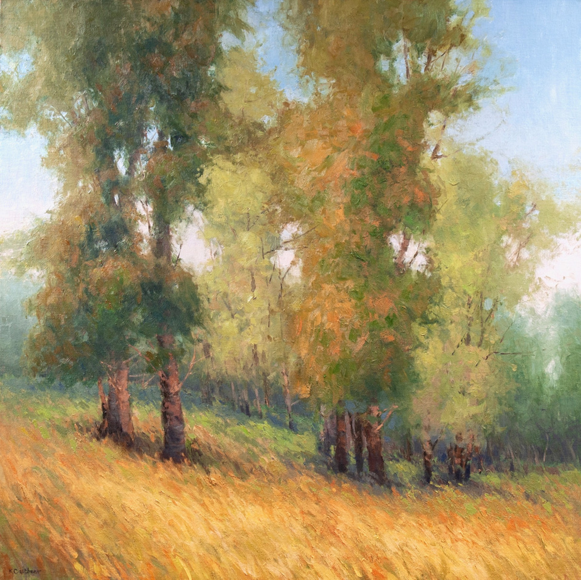 Cottonwoods on the Bitterroot by Kim Casebeer