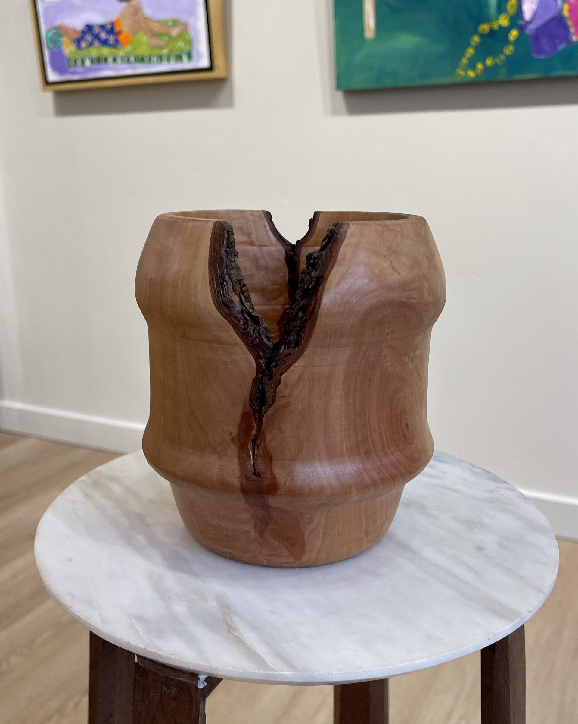 Bradford Pear , Wood Vase by Ken Case