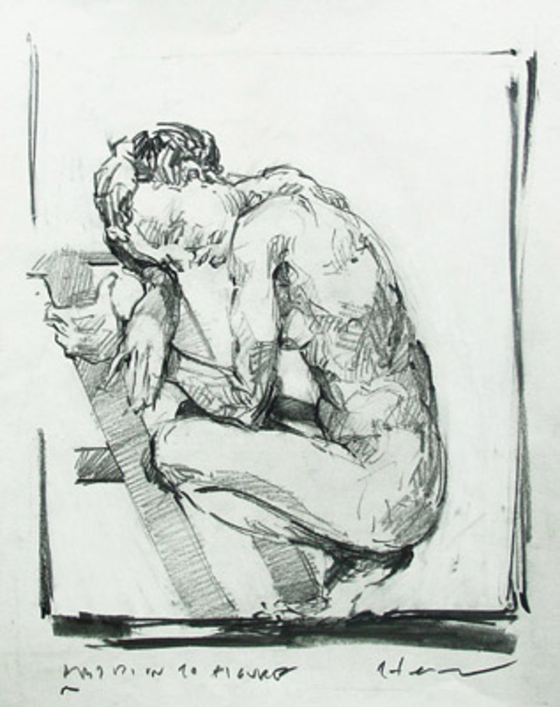 Nude Study by Anthony J Henderson