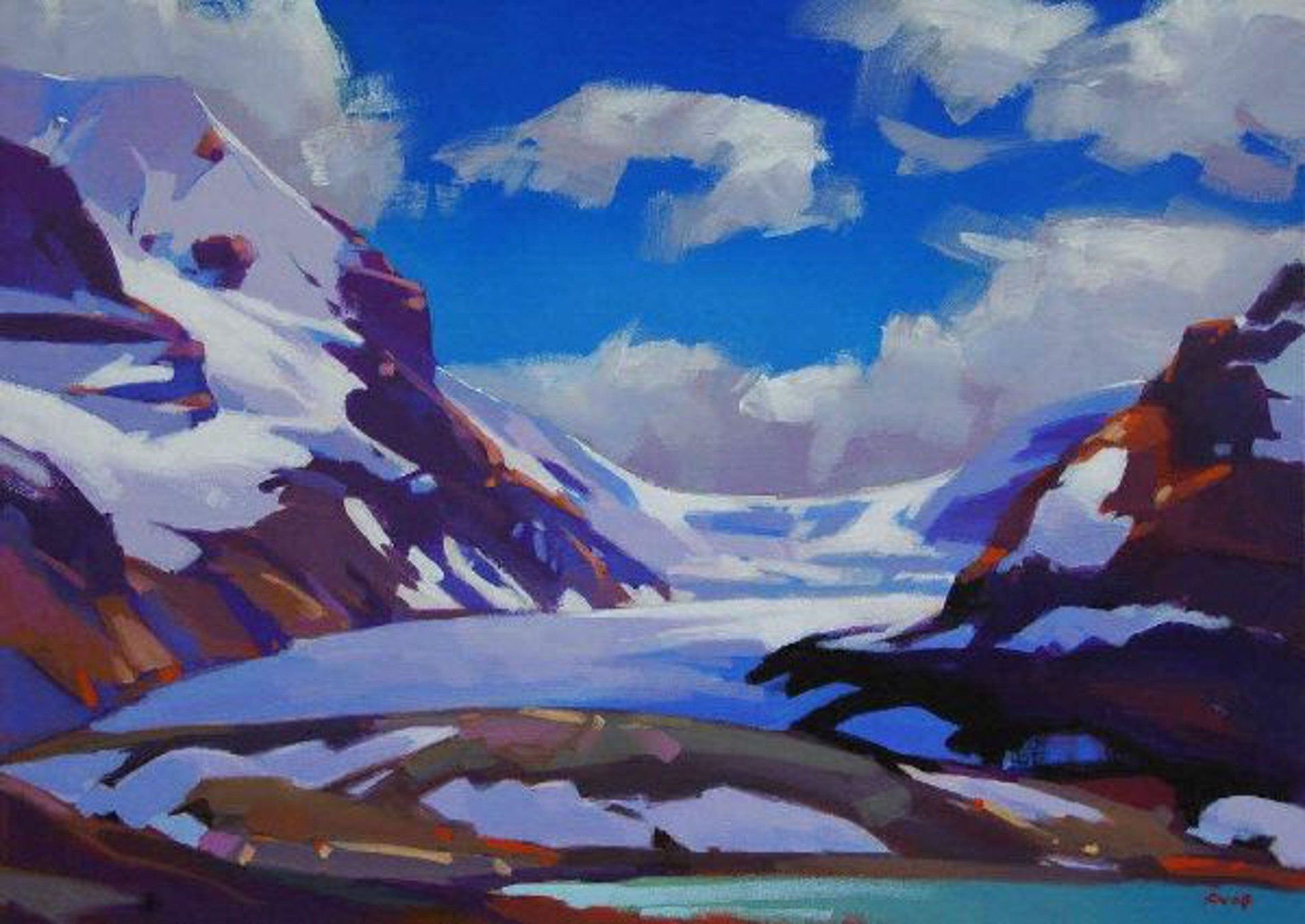 The Columbia Glacier by MIKE SVOB