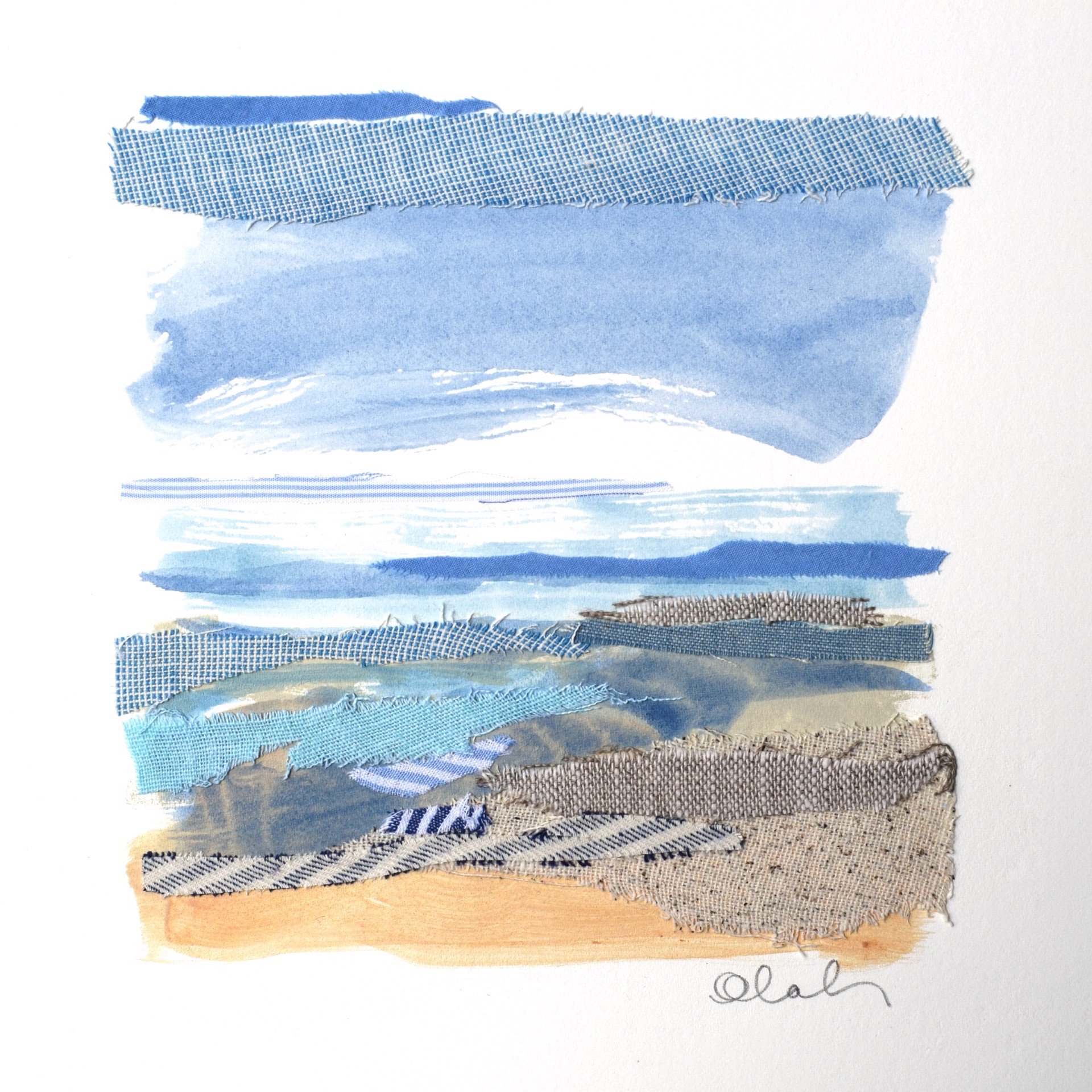Linen Beach 3 by Karin Olah