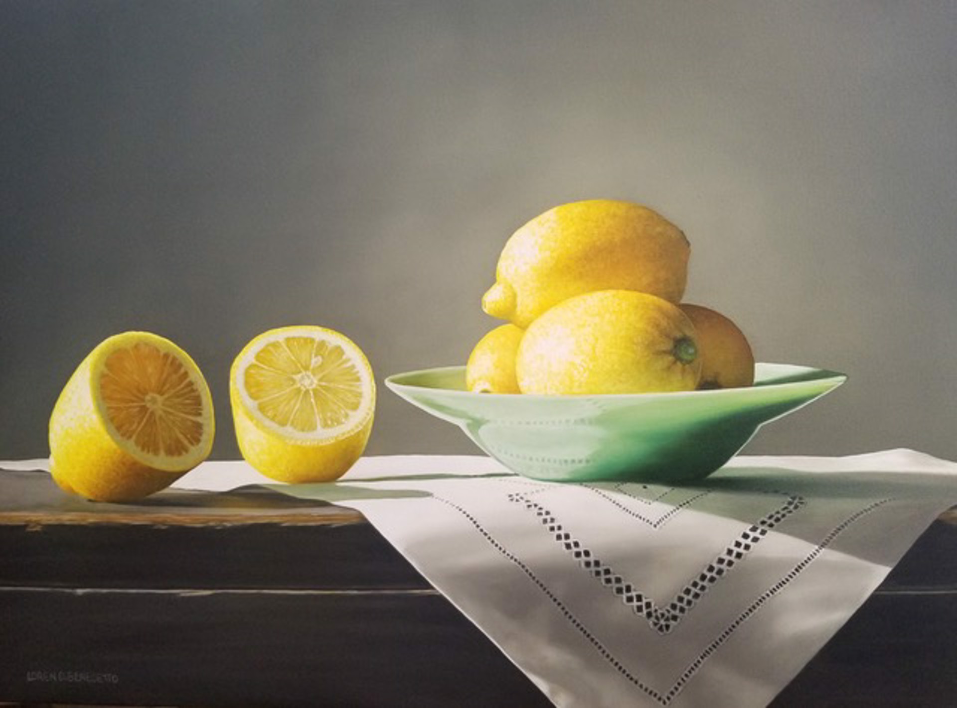 Lemons in Jadeite Bowl by Loren DiBenedetto, OPA