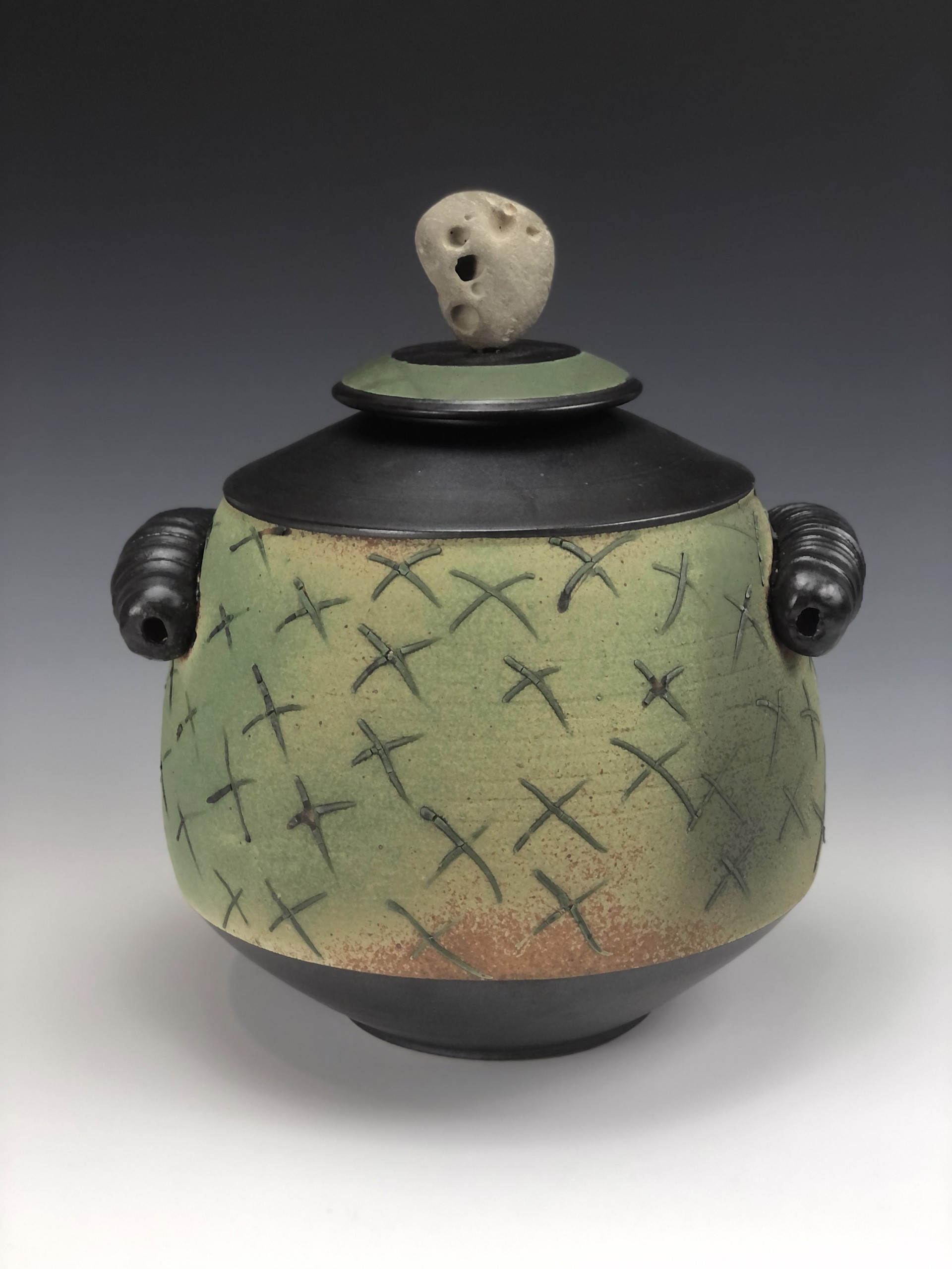Covered Jar by PATRICK HALL