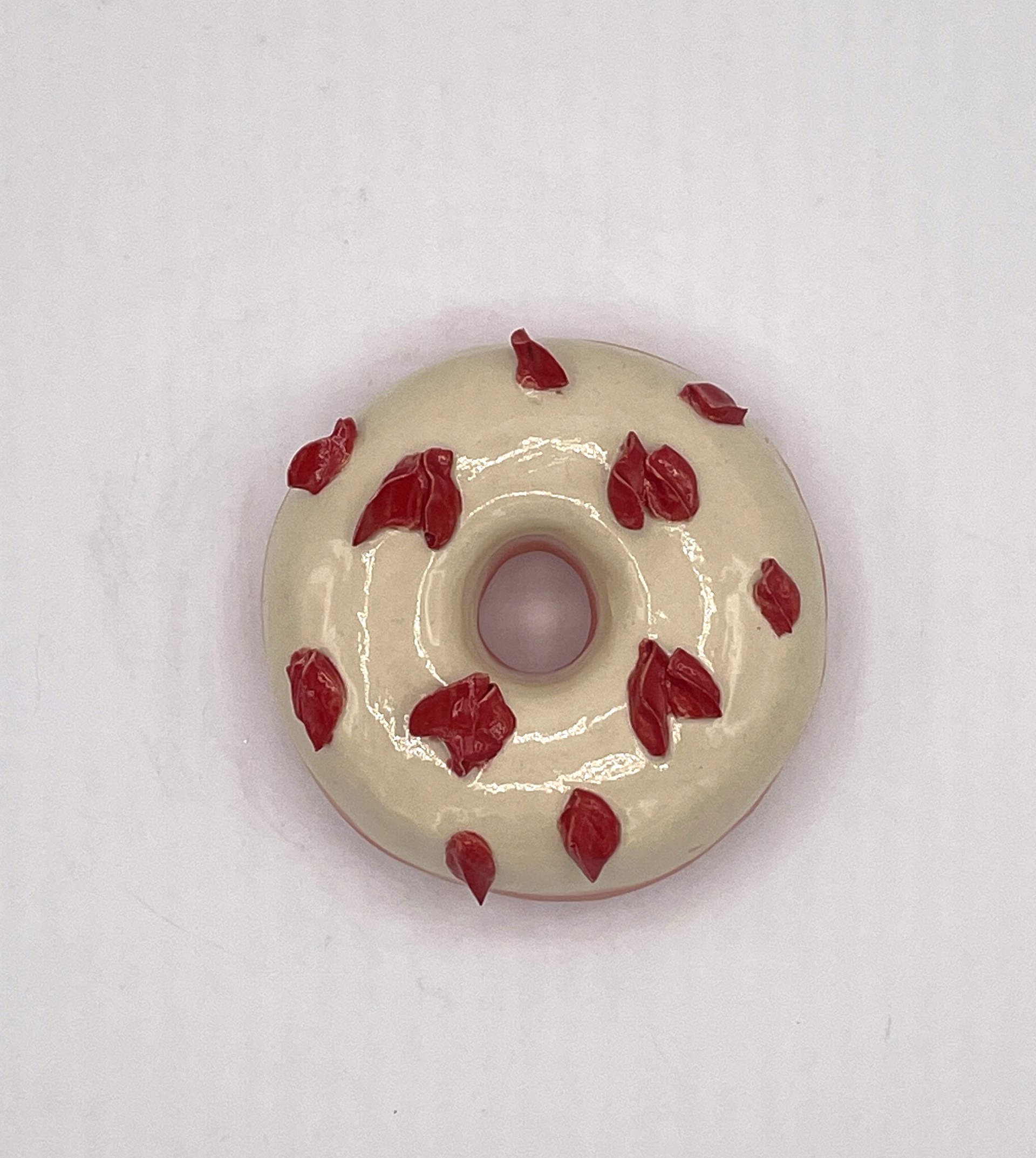 Strawberry Donut with Sprinkles by Liv Antonecchia