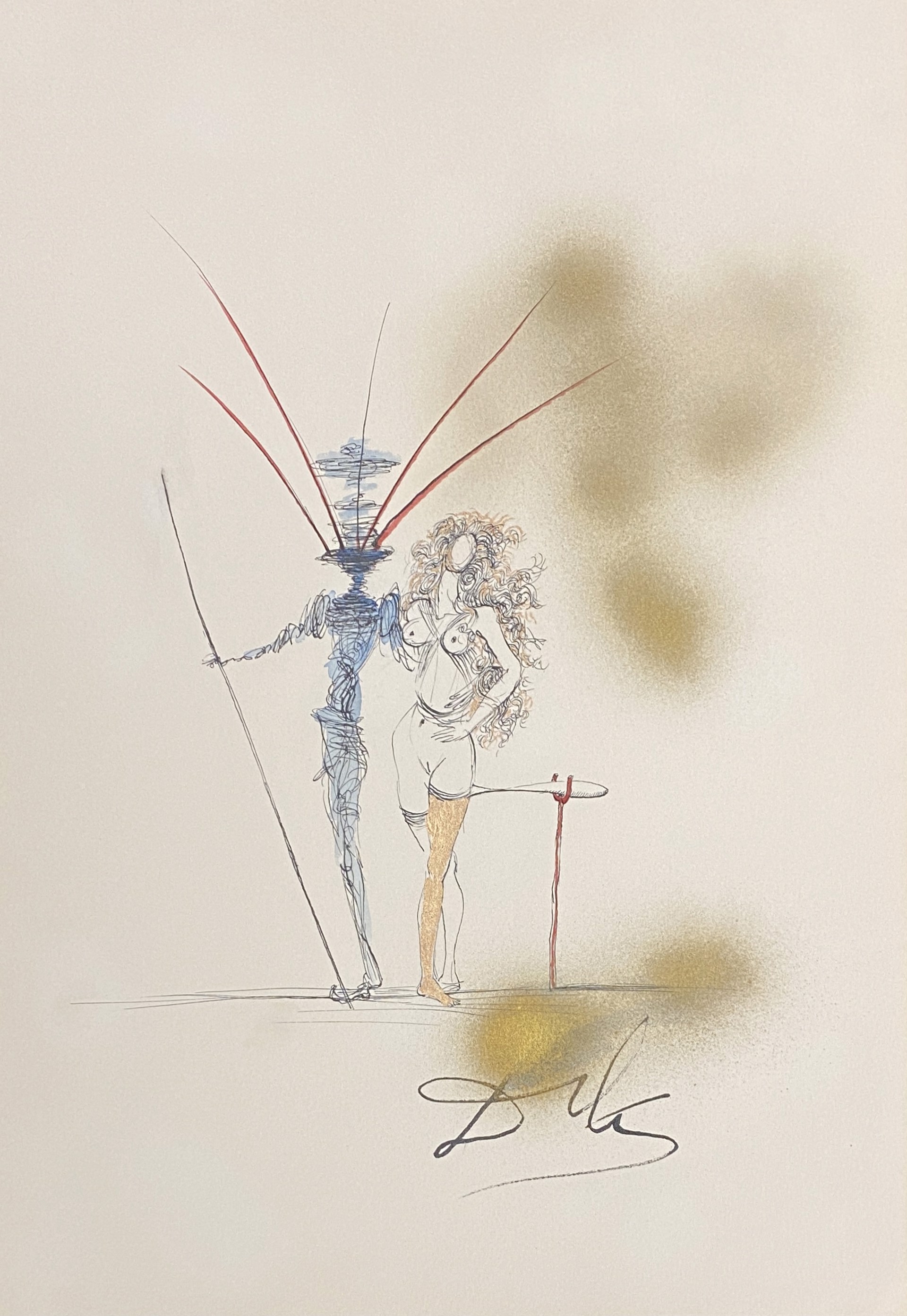 Study for Couple Frontispiece by Salvador Dalí