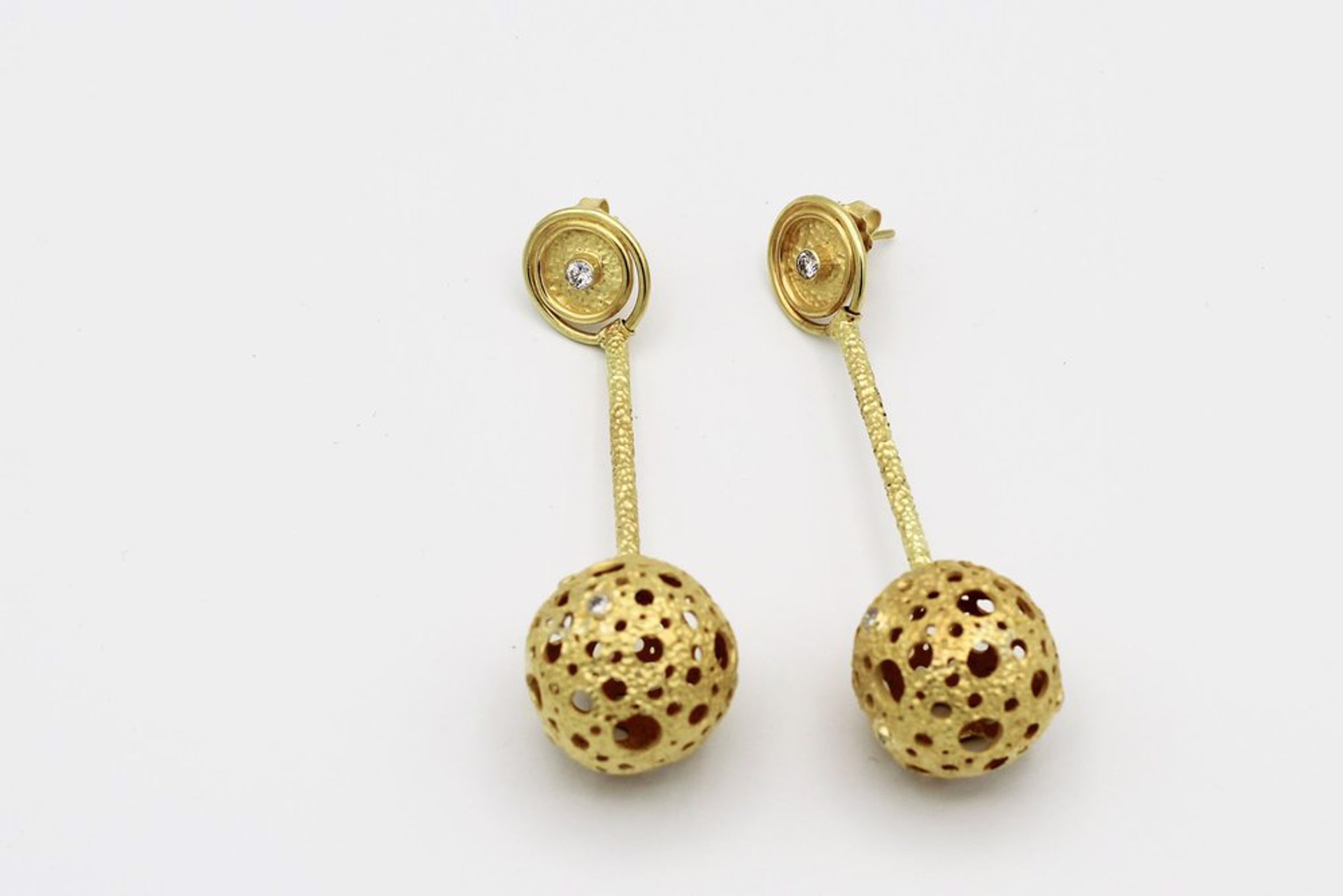 Large Circle Dangle Earrings by Lisa Gralnick