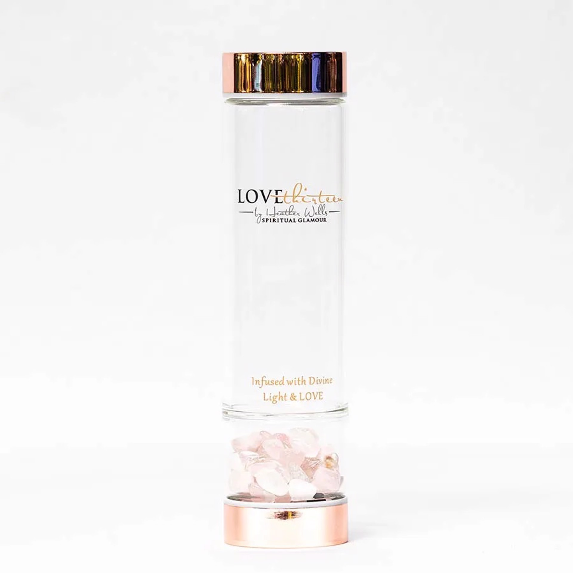 Divine LOVE Crystal Water Bottle by Heather Wells