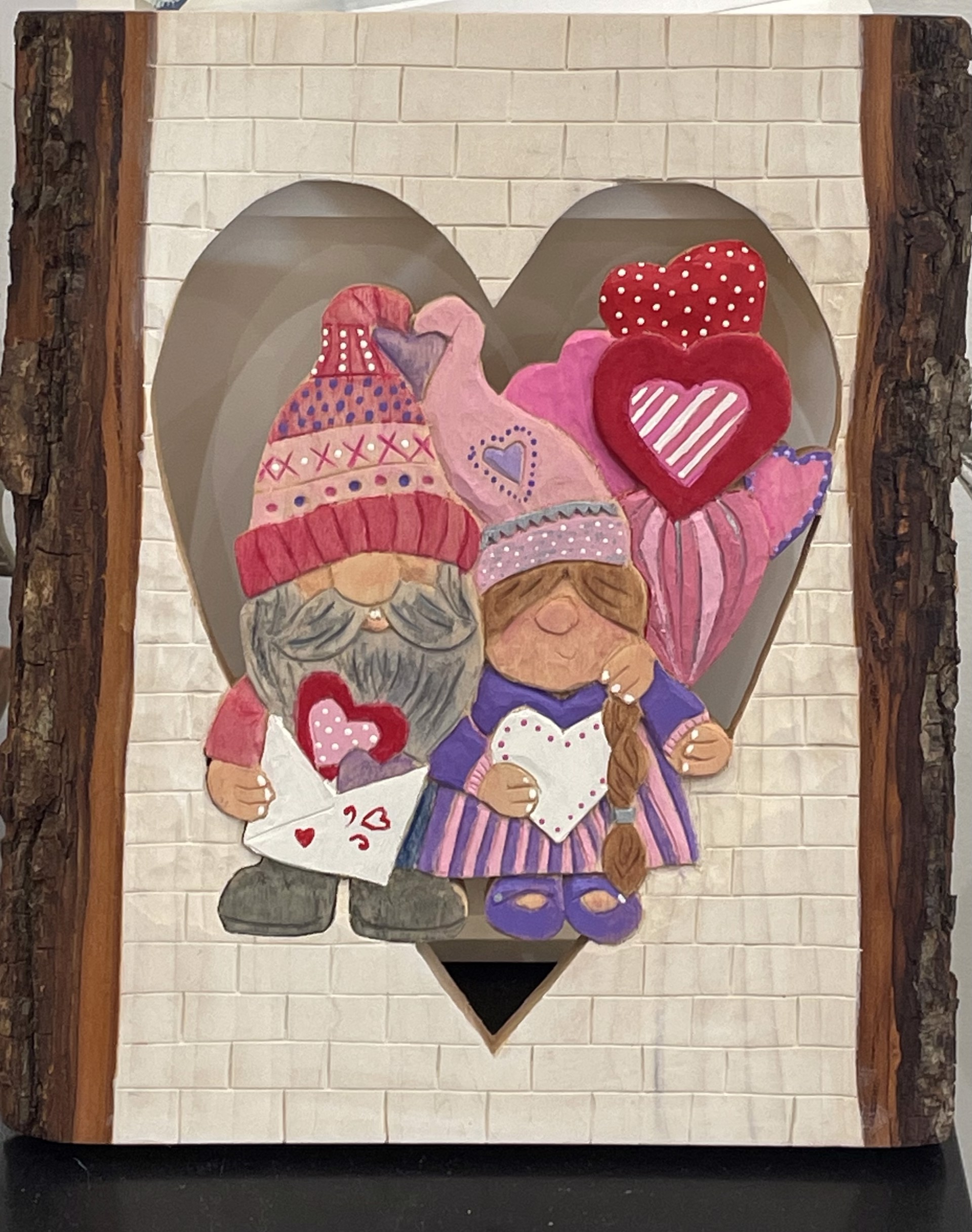 Valentine Sweethearts Gnome Couple by Jeanne Mahan