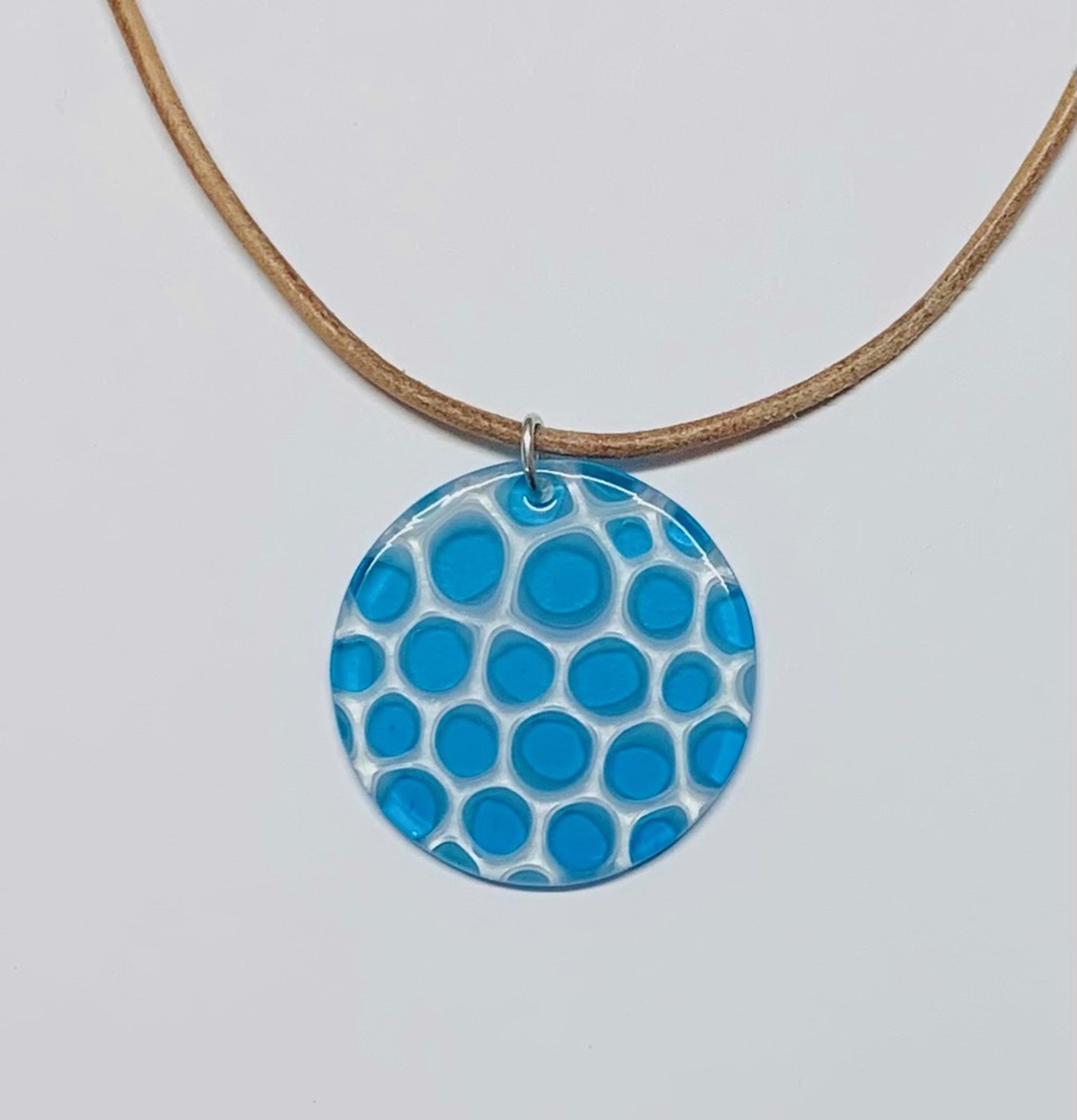 Murrini Round Necklace - Cobalt by Chris Cox