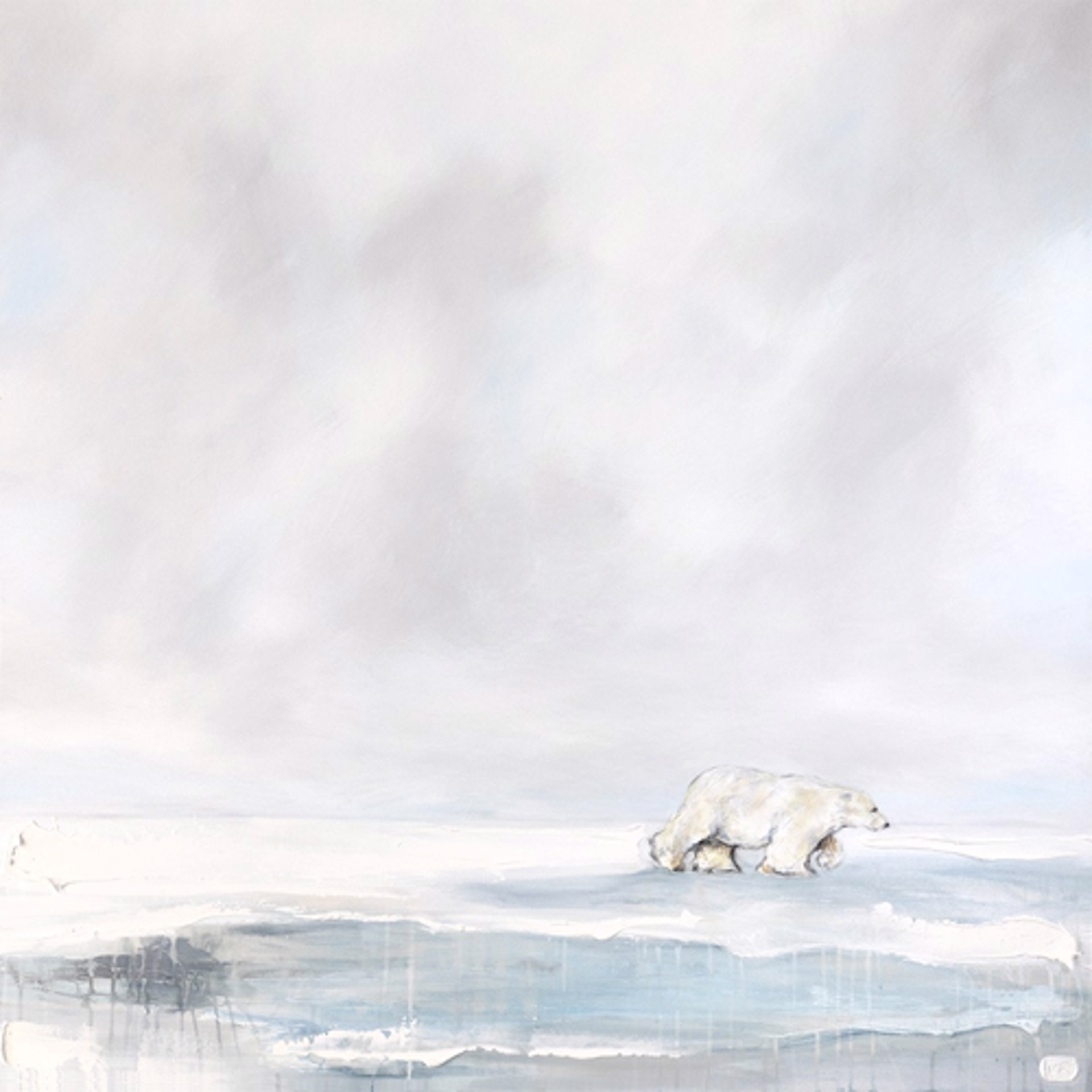 Polar Bear Landscape - 659986 by Myriam Rousseau
