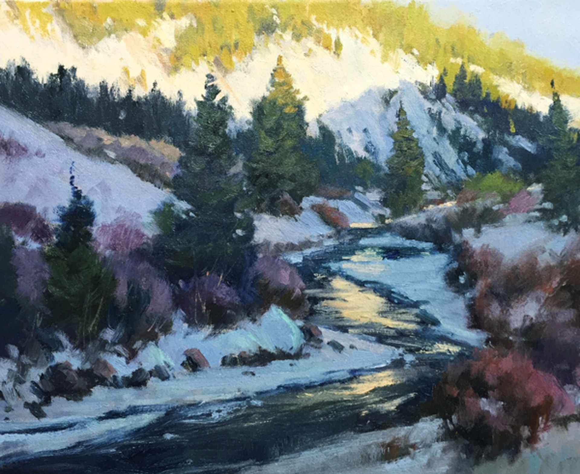Sunrise On The Creek by Rusty Jones