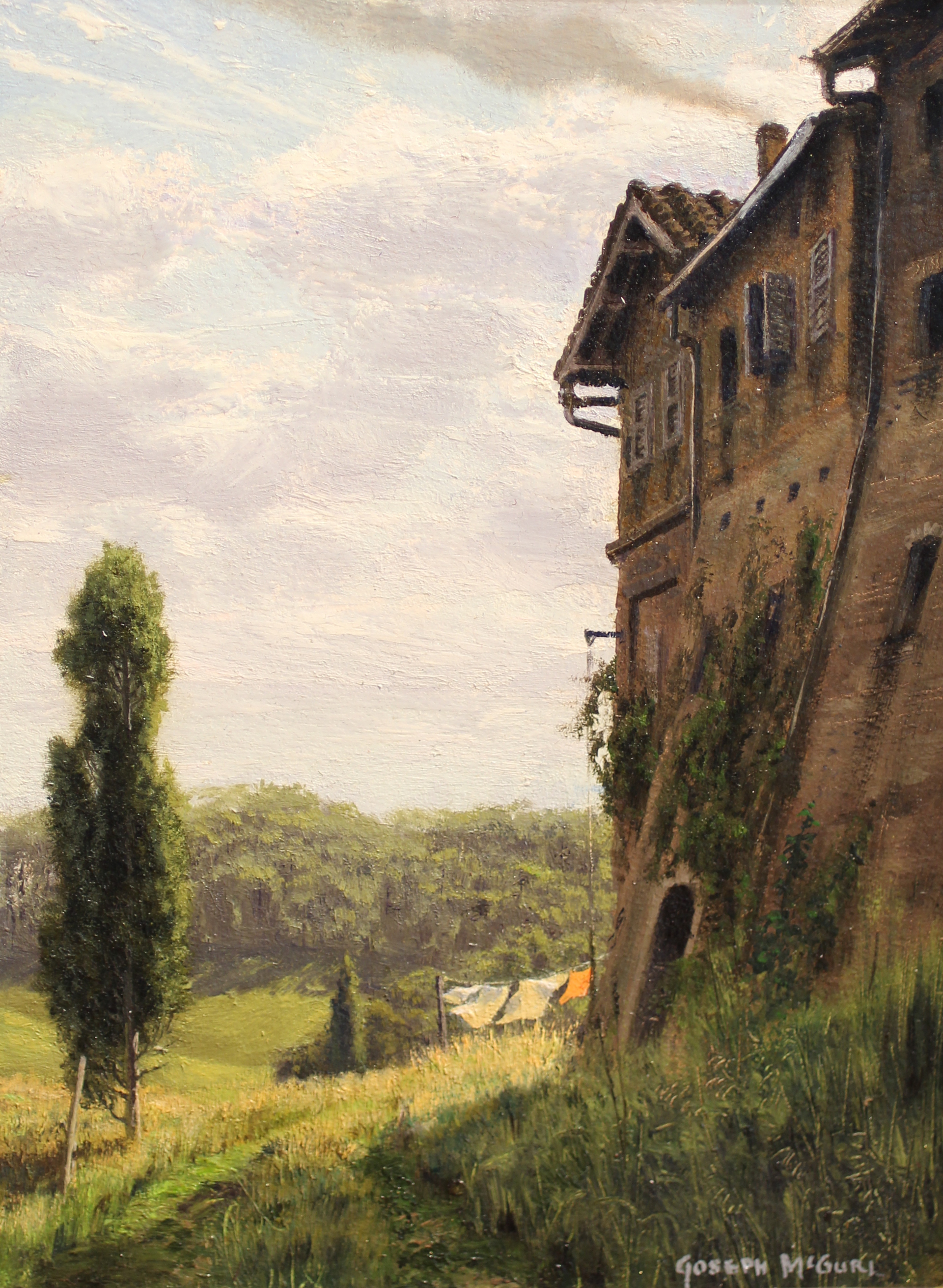 Convent Wall, Tuscany by Joseph McGurl