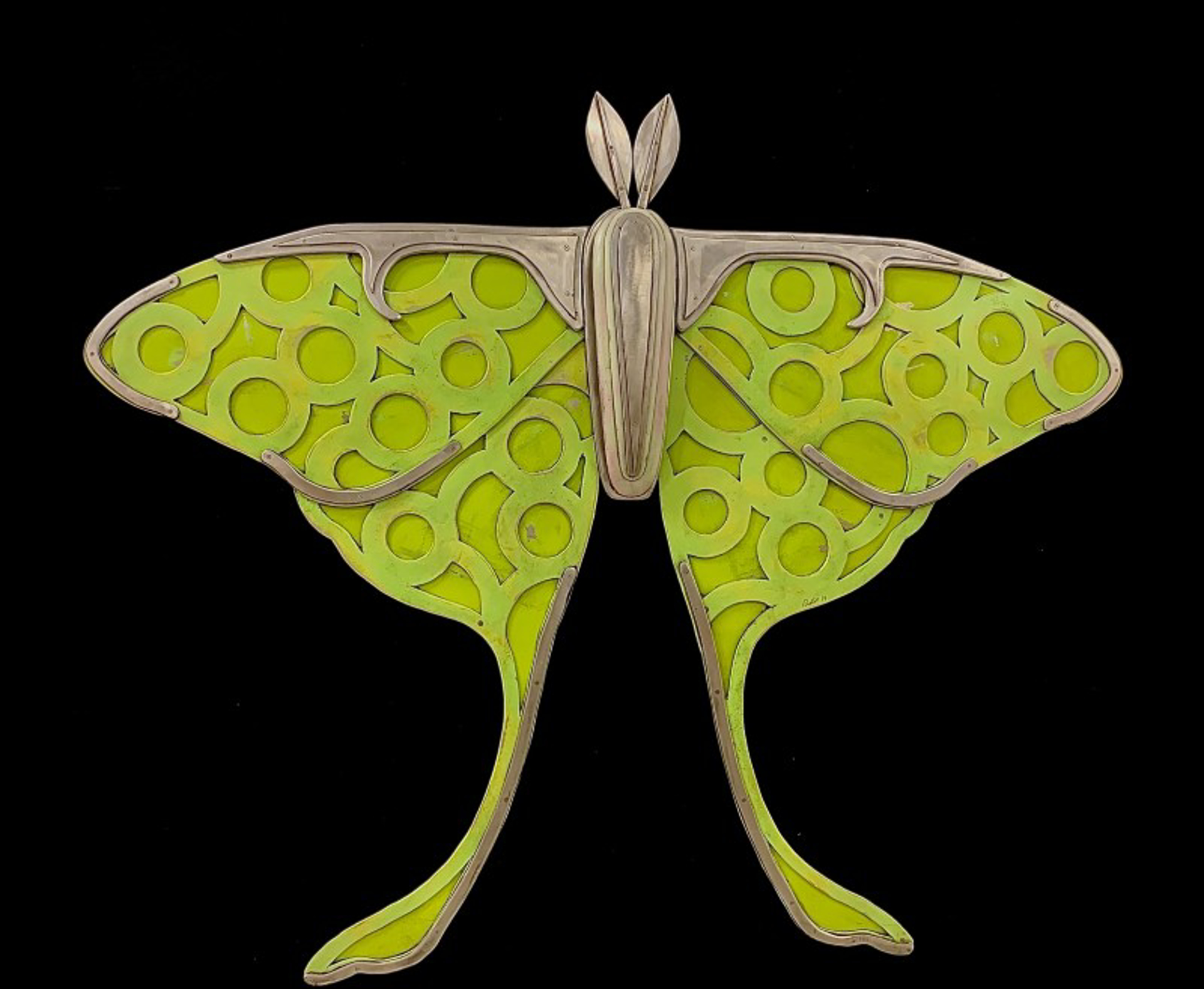 Green Luna Moth by Bates Wilson