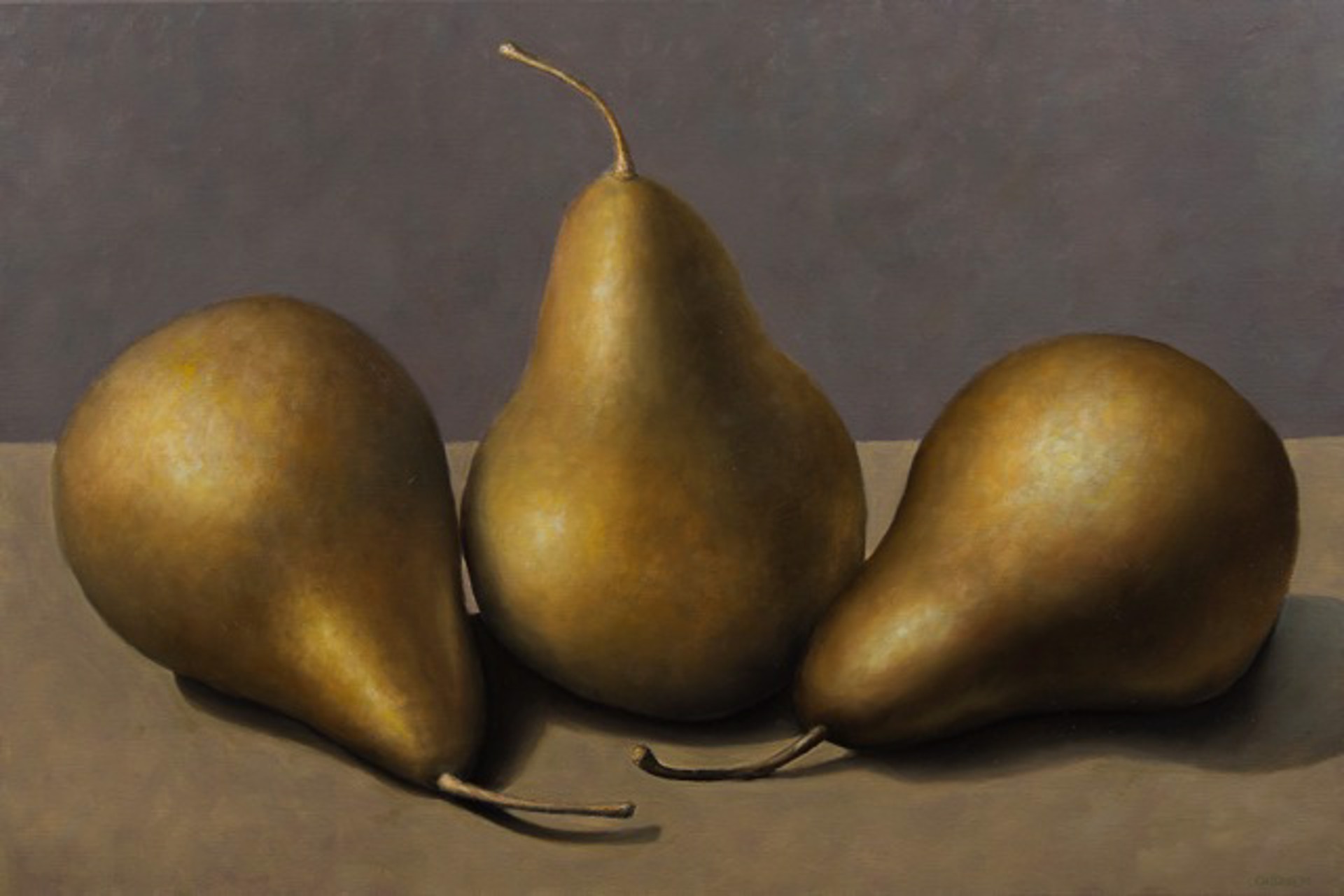 Three Golden Pears by Bill Chisholm