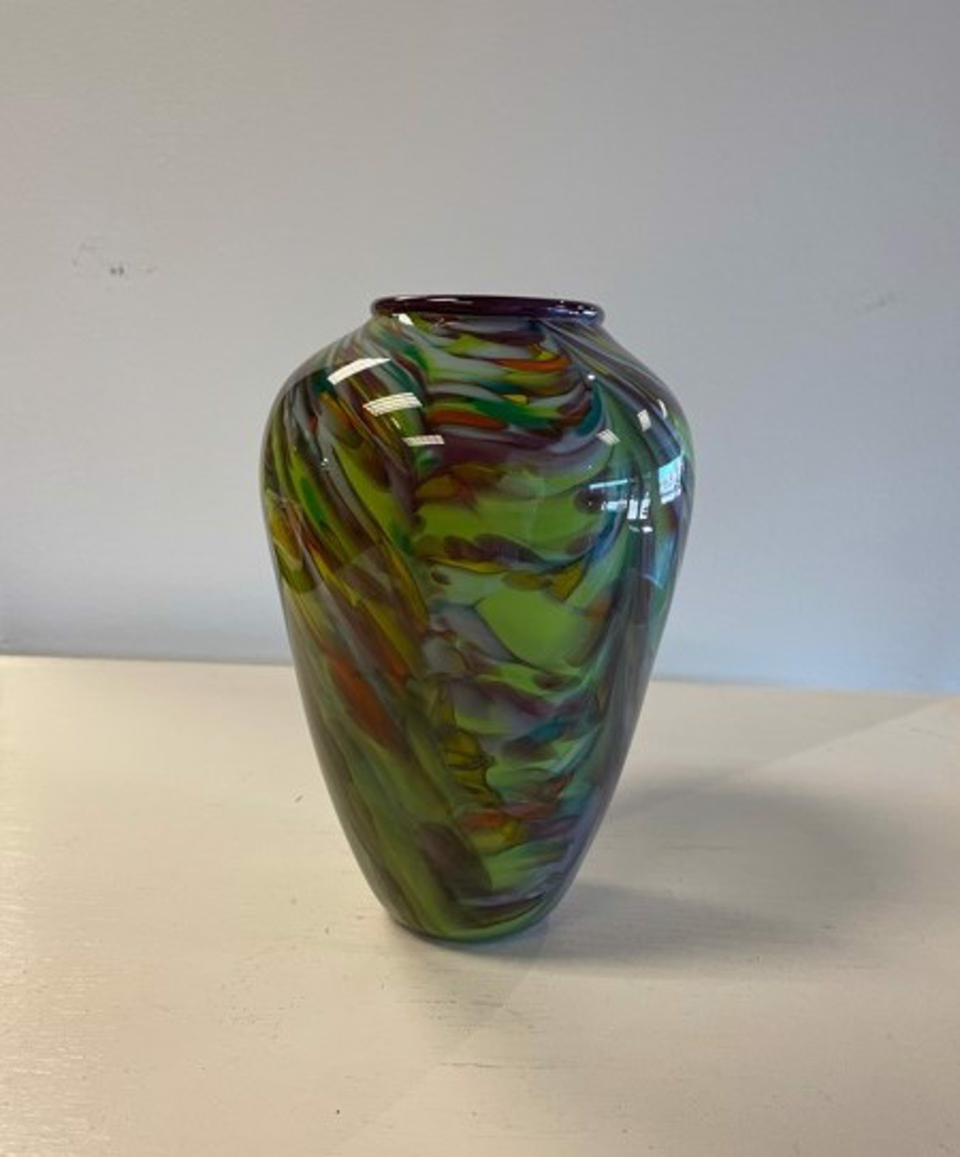 Parakeet Vase by AlBo Glass