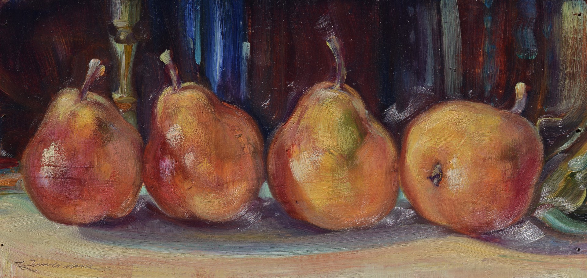 Quartet Of Pears by Caroline Zimmermann