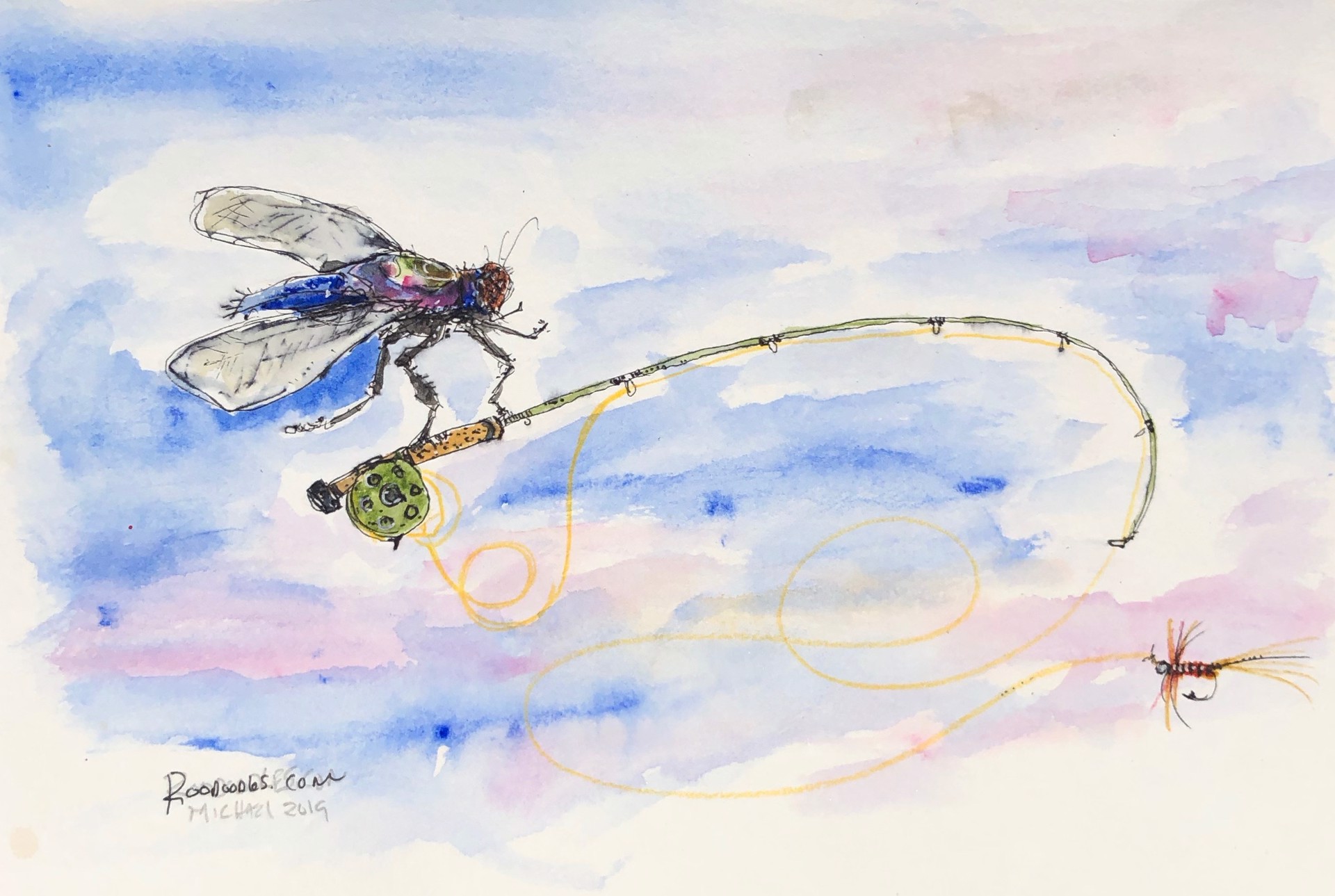 Fly Fishing I by Michael Haun