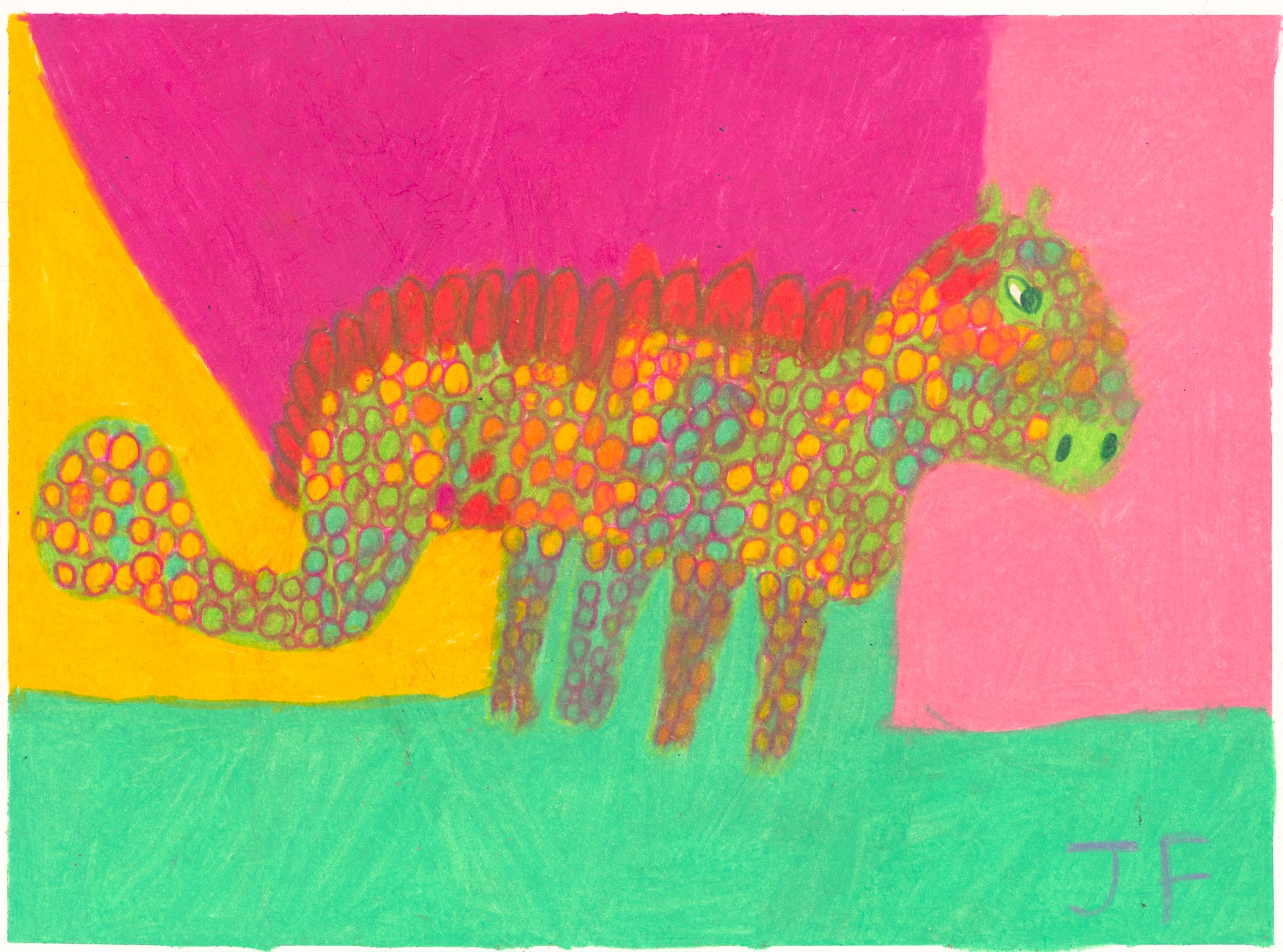 A Colorful Dinosaur by Josephine Finnell