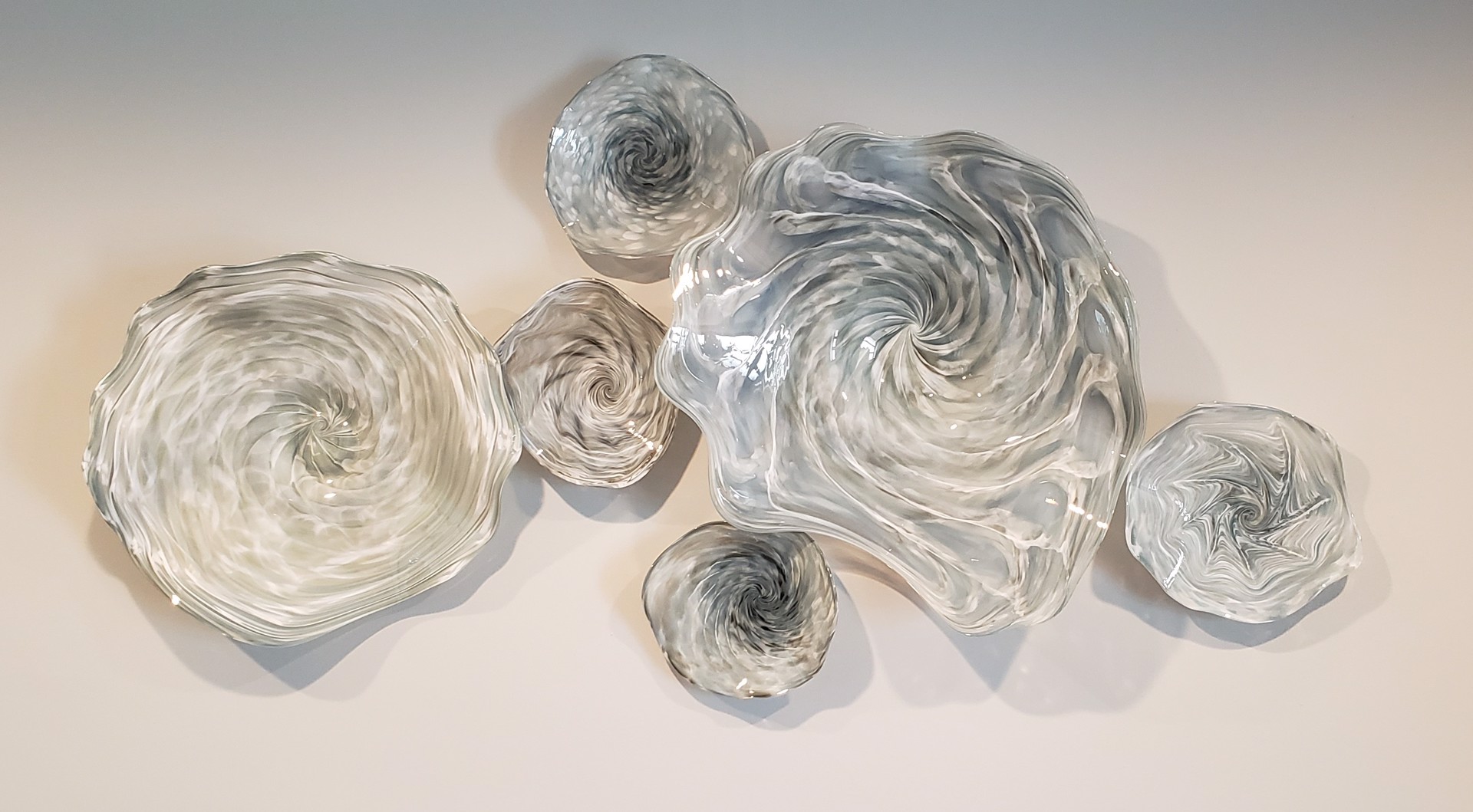 6 Piece Glass Installation by T. Miller