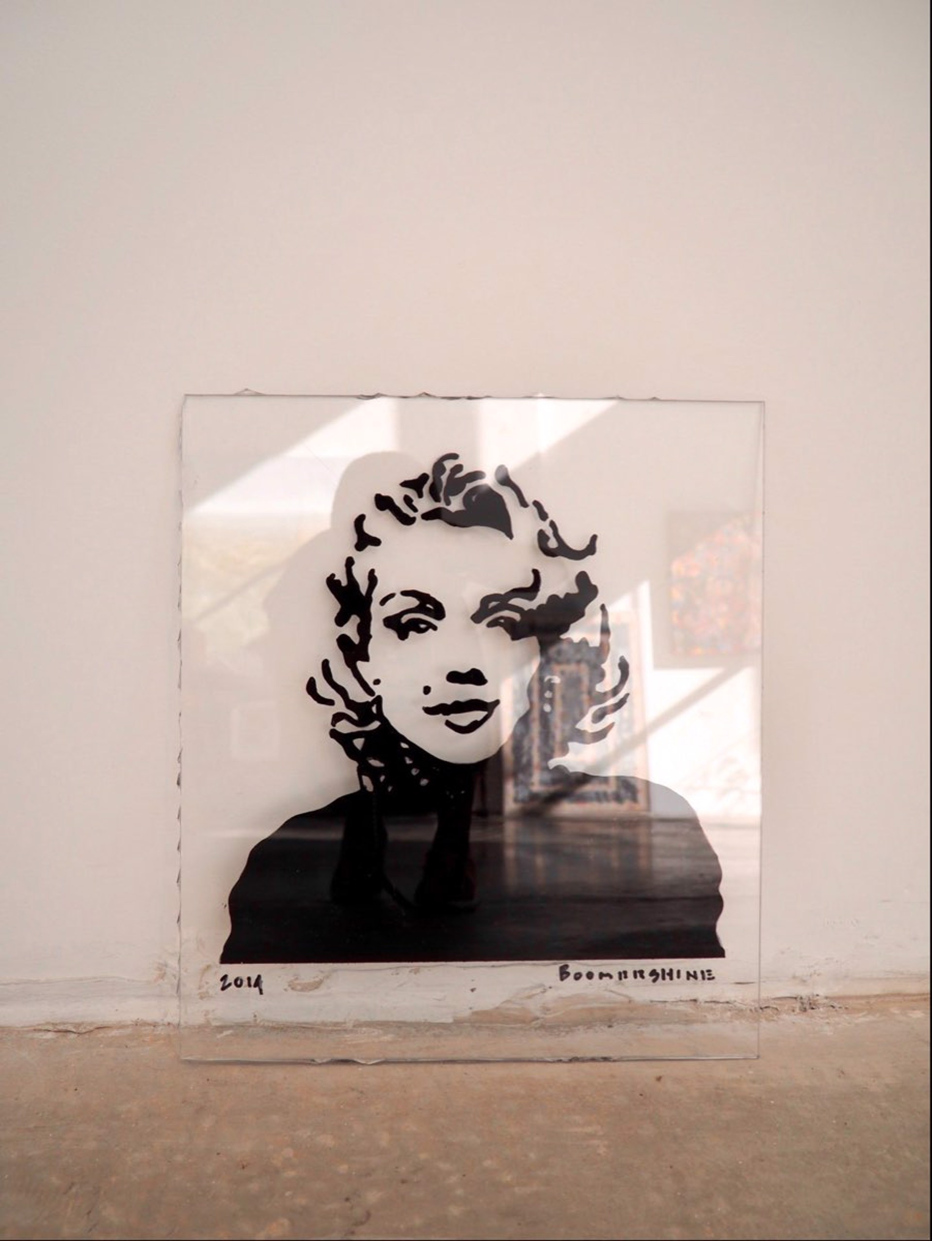 Marilyn Monroe on Plexi by Mark Boomershine