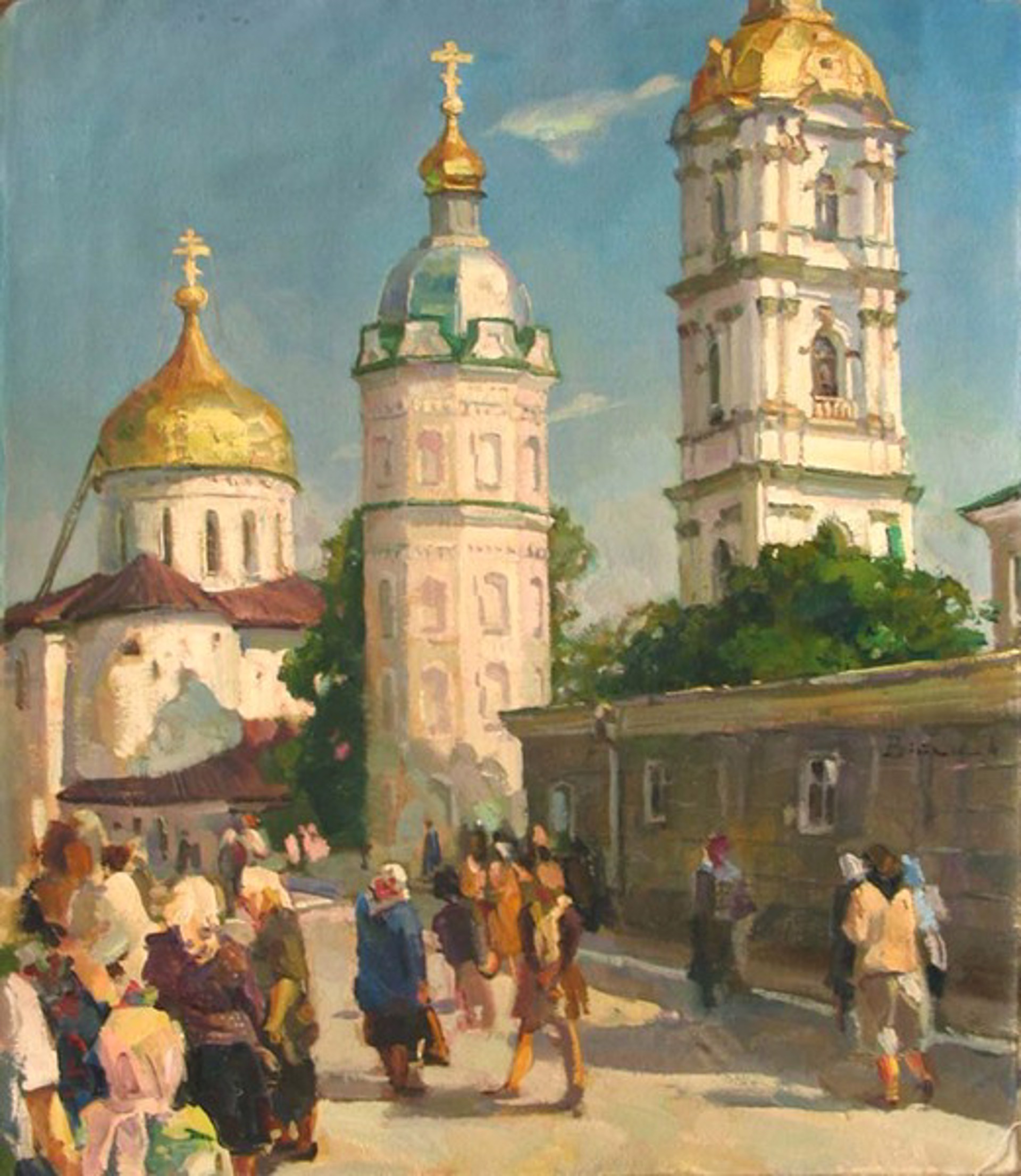 Monastery in Pochaev by Ivan Vityuk