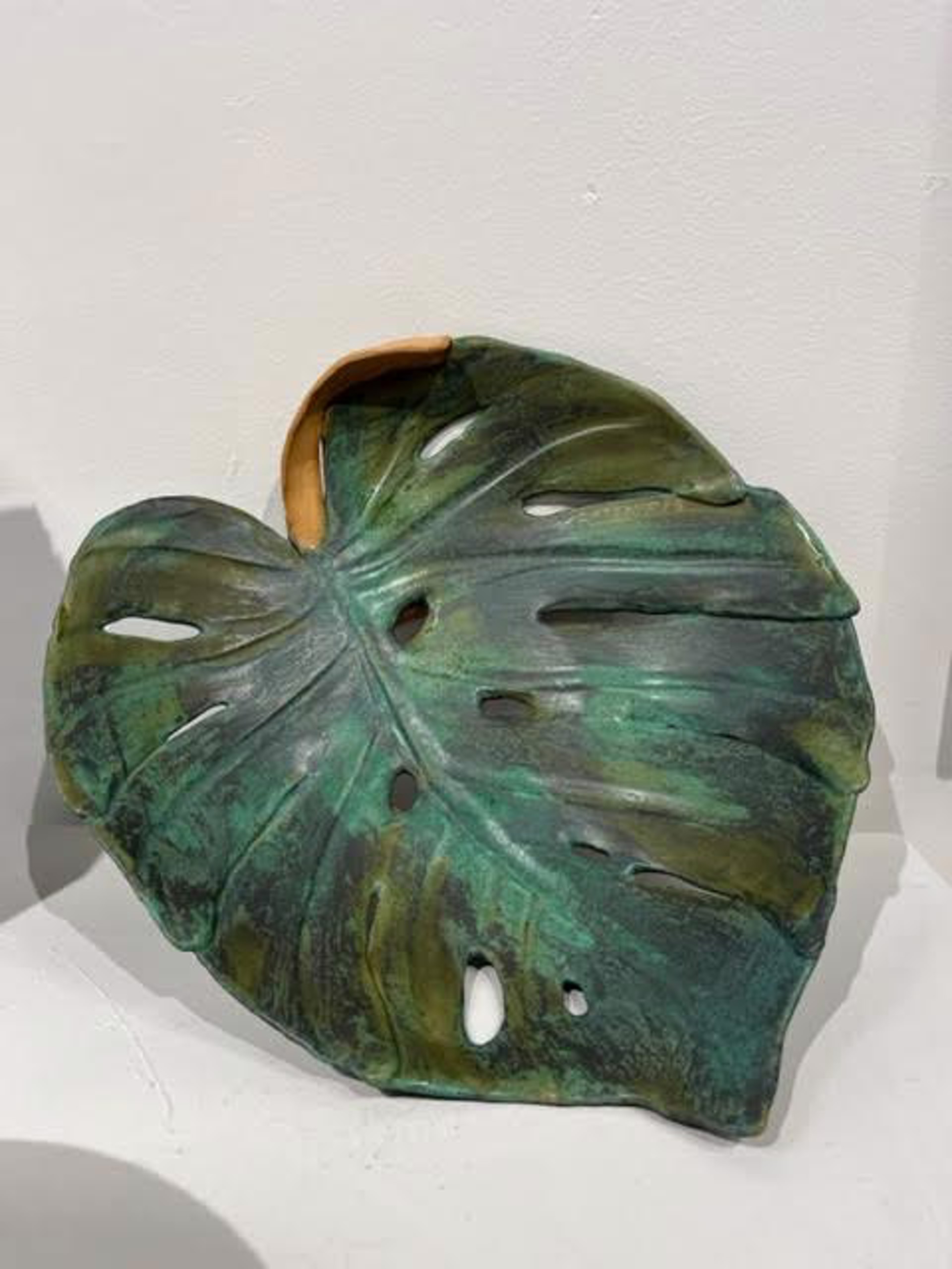 Philodendron Leaf by Janet Leazenby