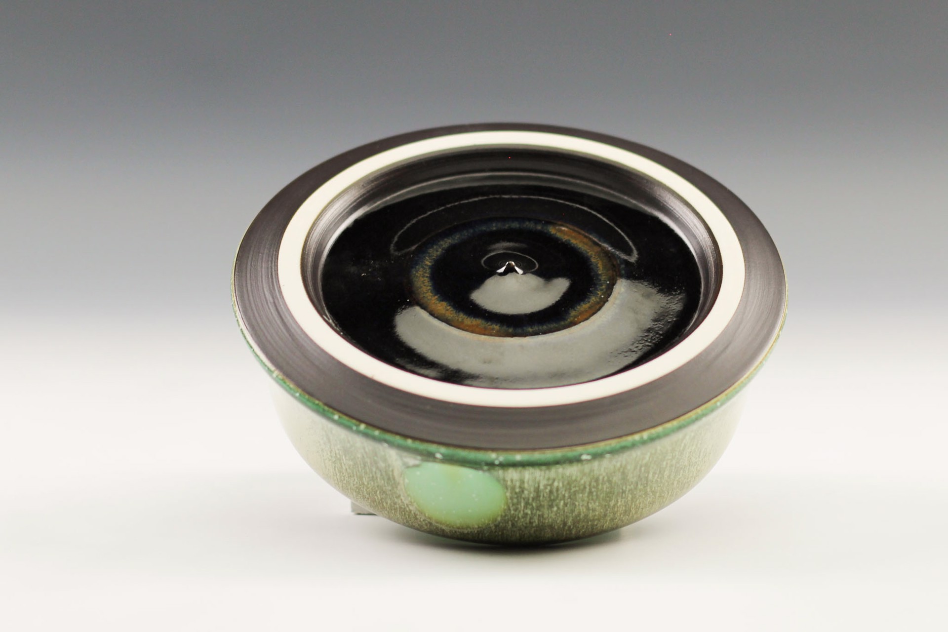 Shiny Jade Shallow Bowl by Charlie Olson