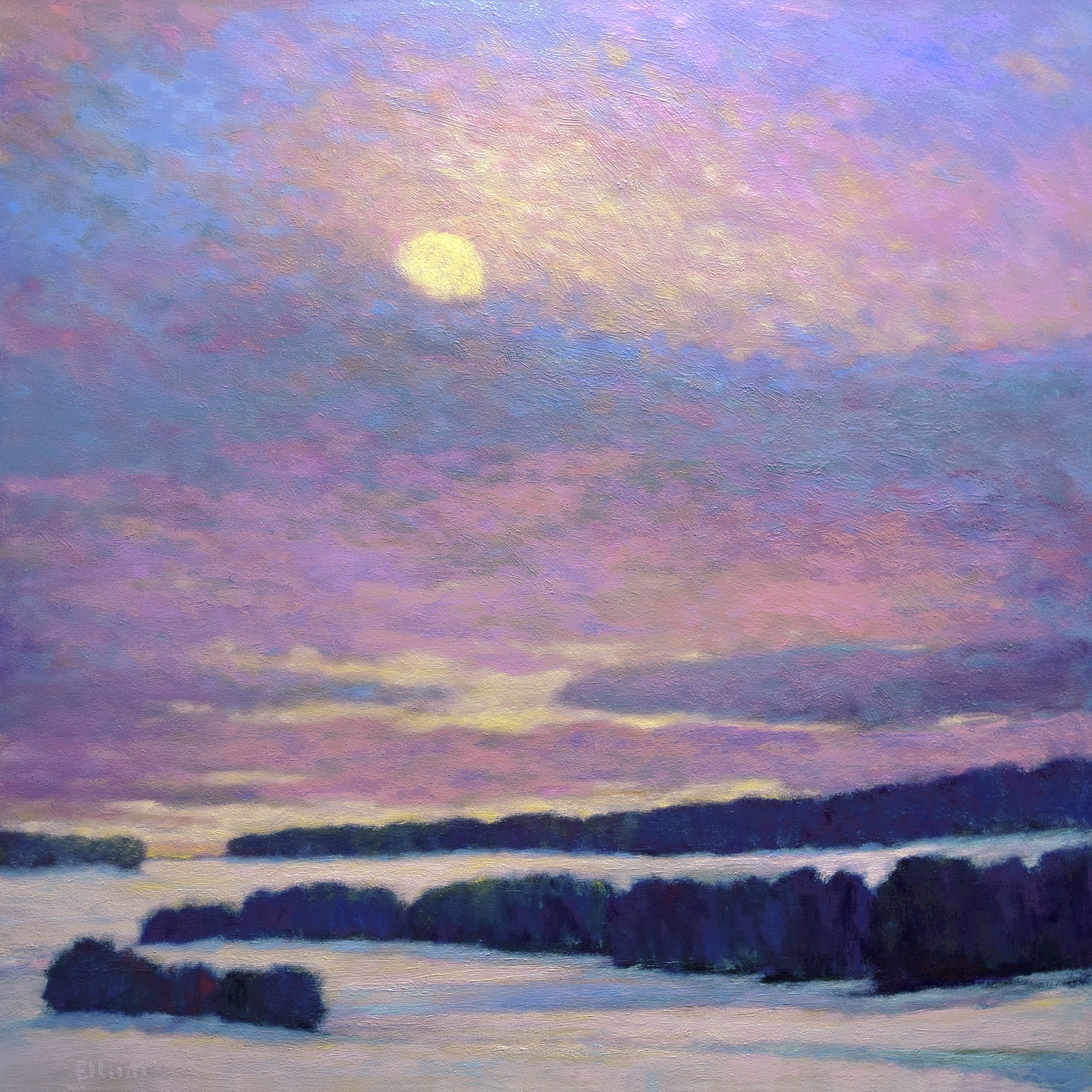 Last Sun Over the Snowfields by Ken Elliott