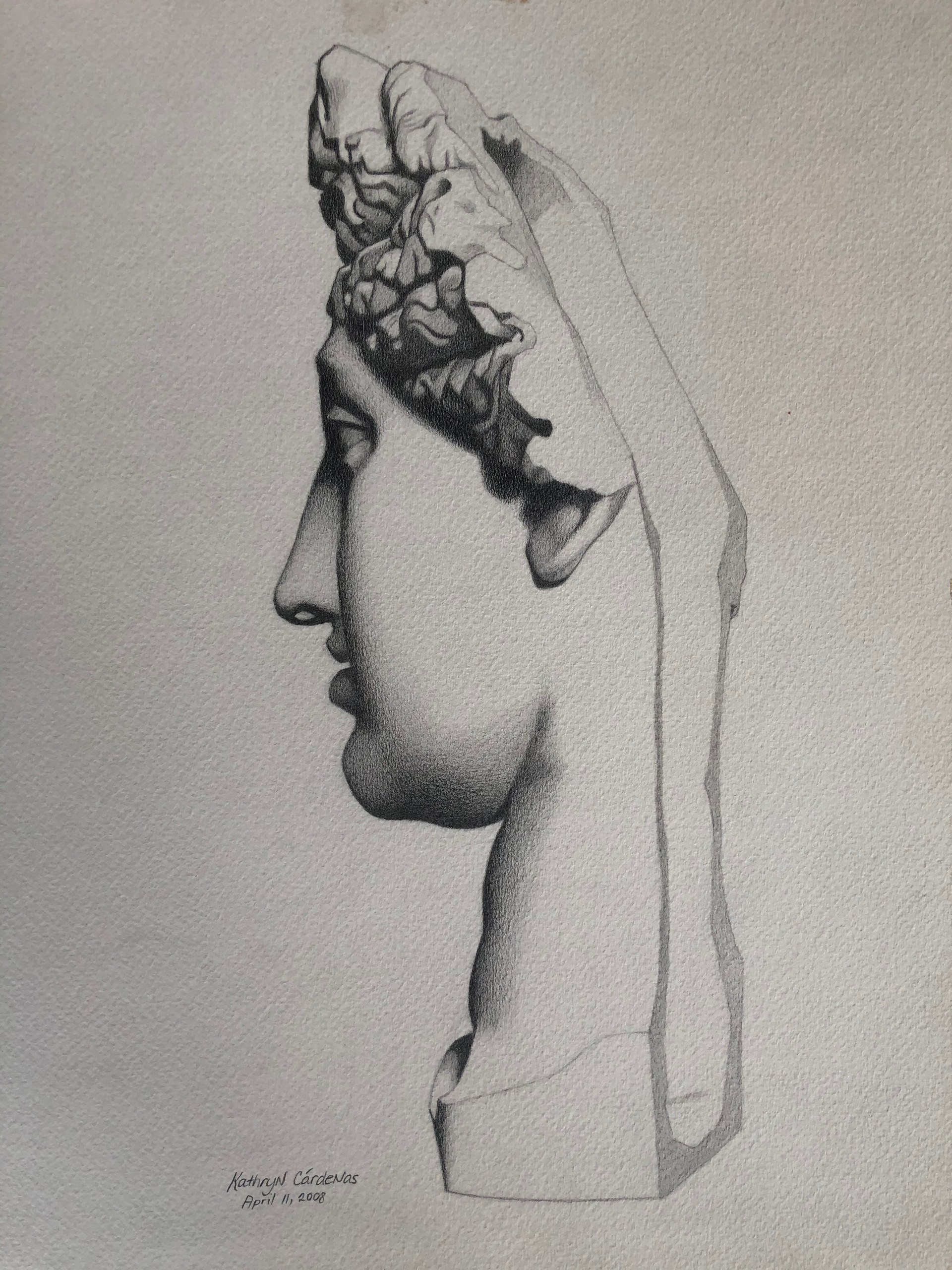 Study of Bargue Plate: "The Capitoline Ariadne" (Ariane du Capitole) by Kathryn Cárdenas