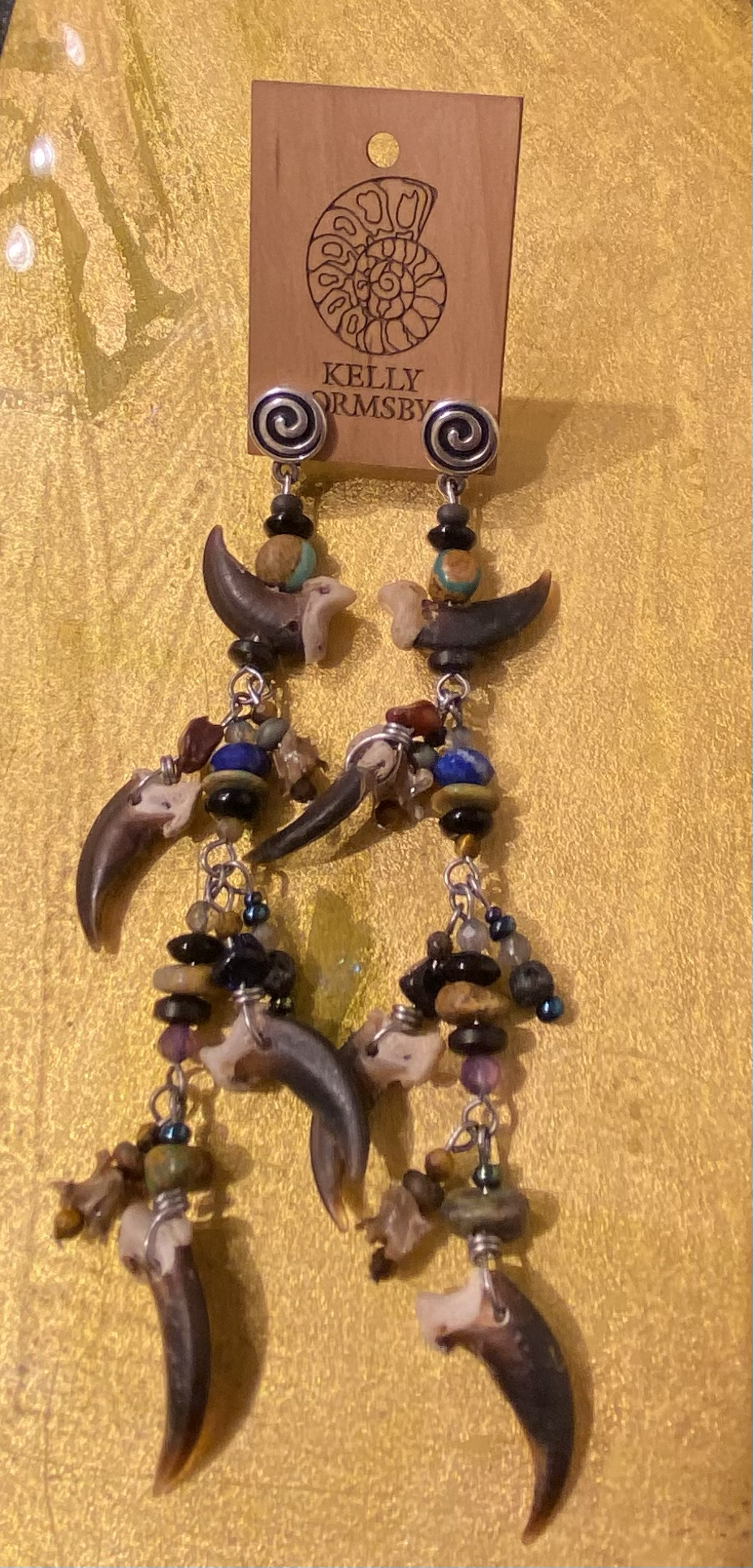 G-3 Coyote Earrings by Kelly Ormsby