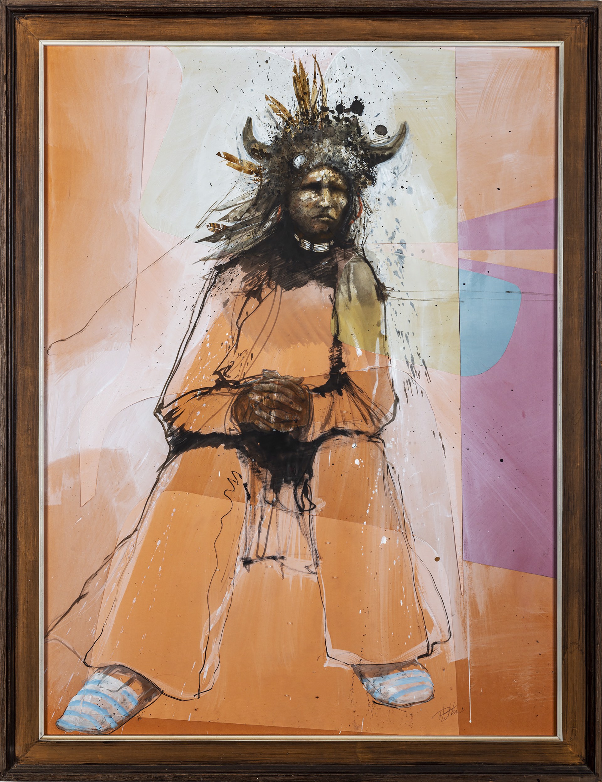 Untitled (American Indian Portrait) by Paul Pletka