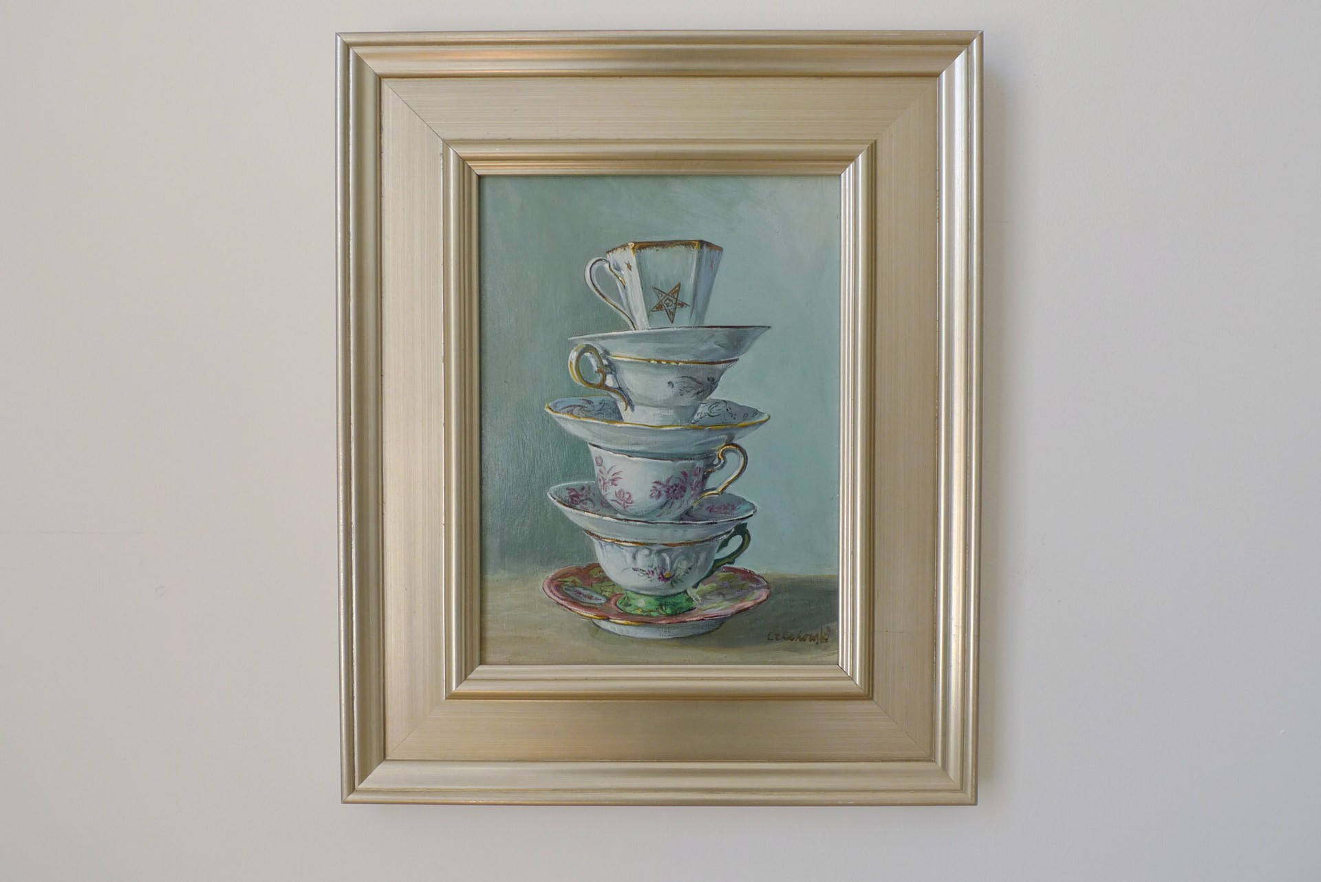 Stack of Teacups by Alicia Czechowski