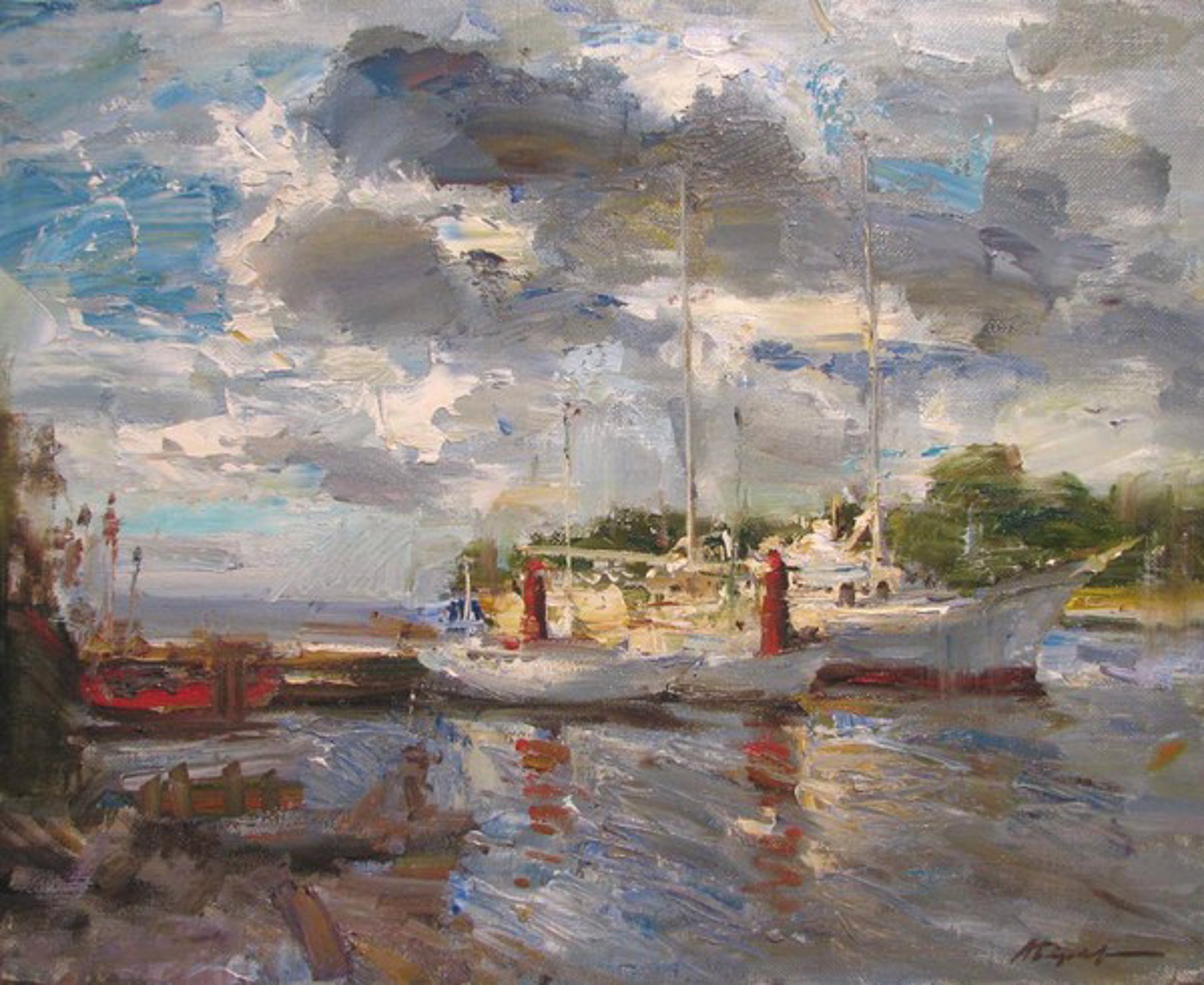 Sailboats by Andrian Bersenev