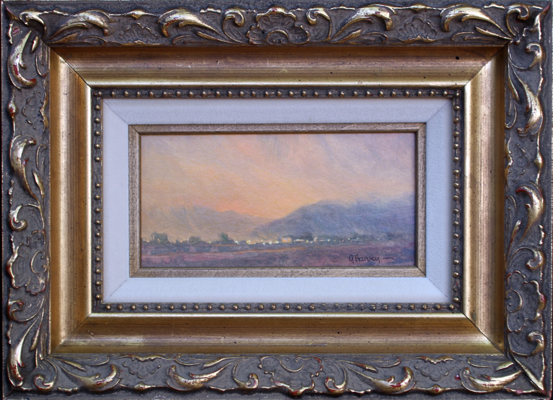 Sunset Landscape-Directly from G. Harvey Estate, Hung in his home by G. Harvey