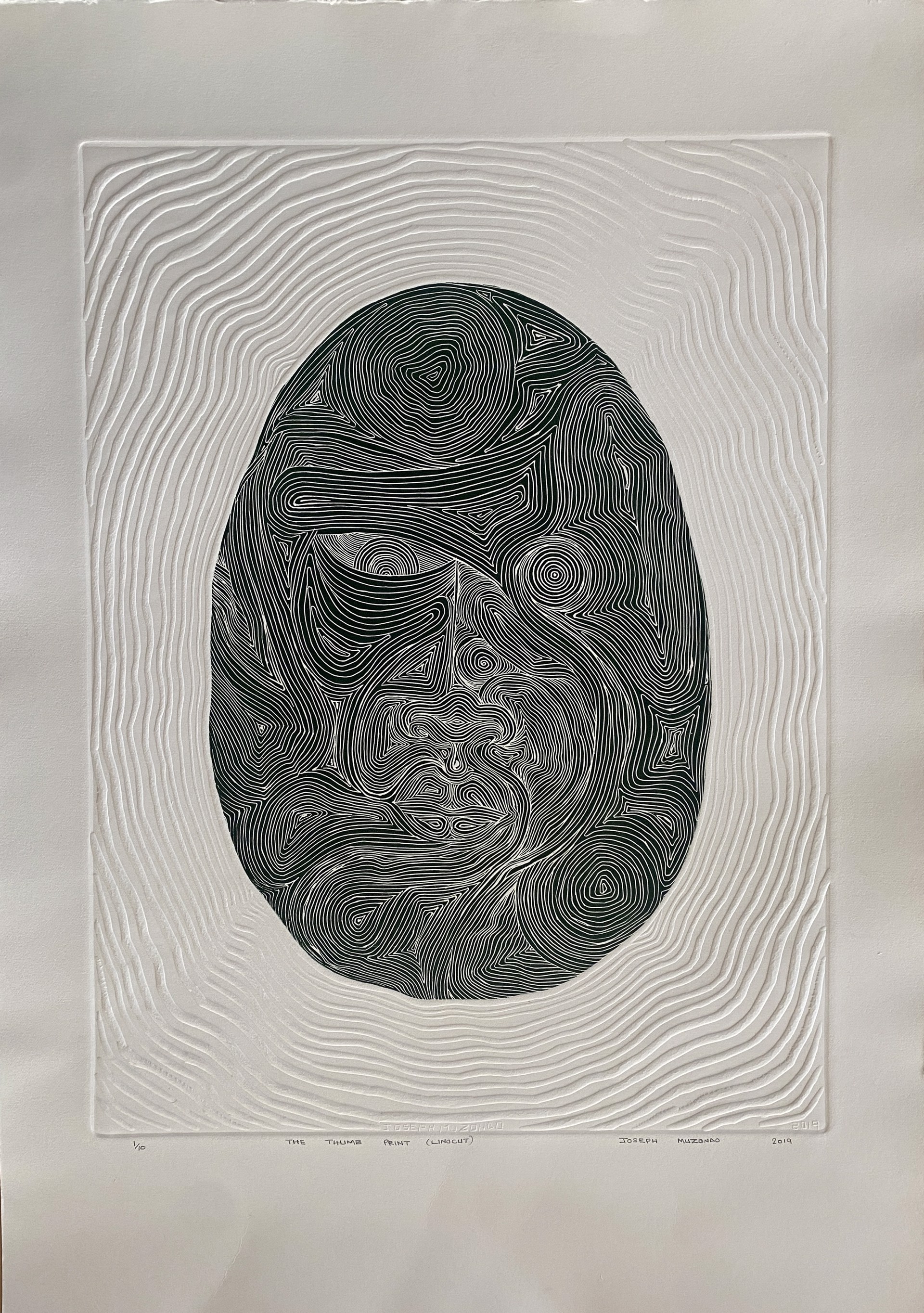 The Thumb Print (Forest Green) by Joseph Muzondo