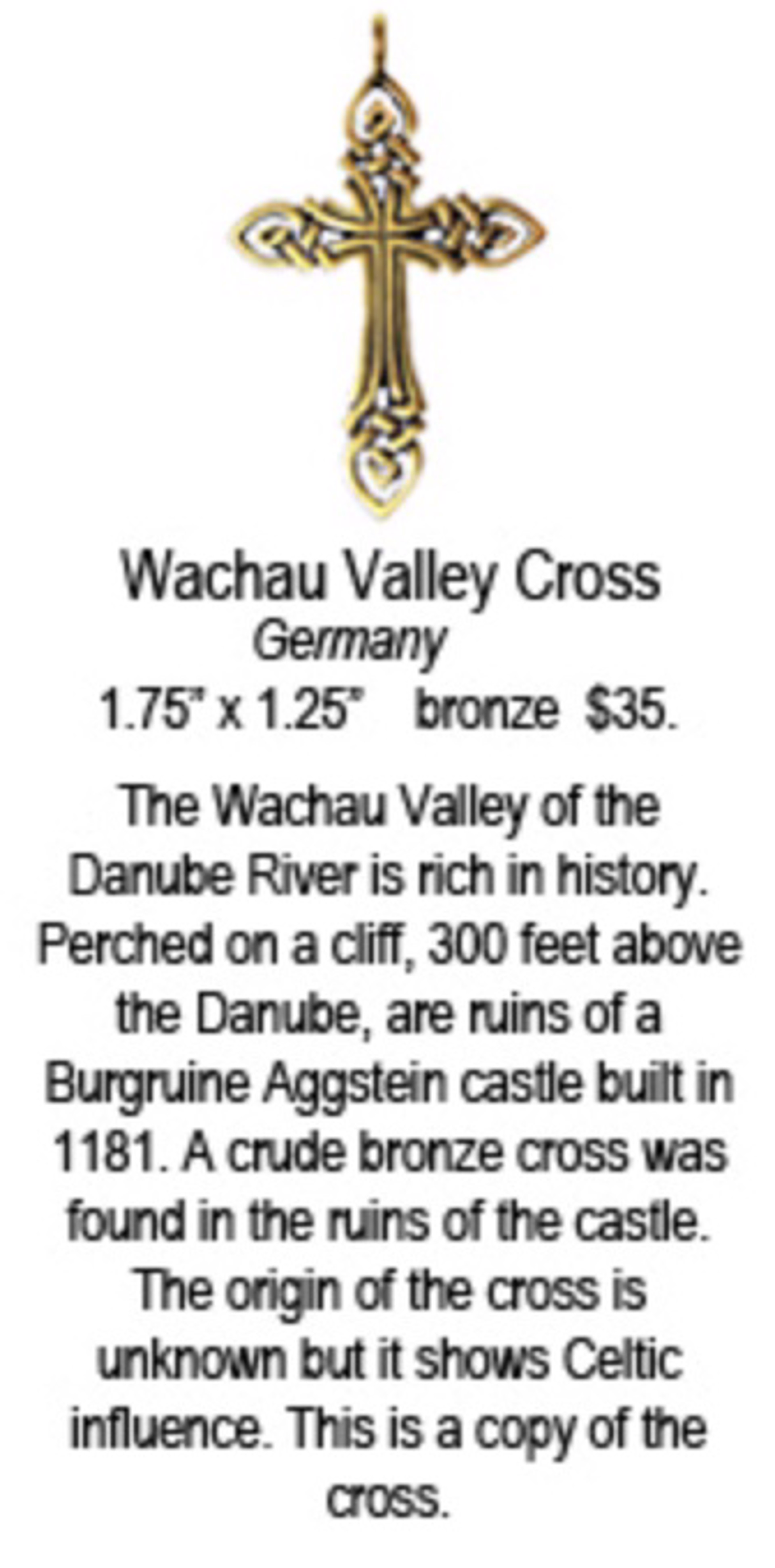Cross - Wachau Valley in Bronze 9522 by Deanne McKeown