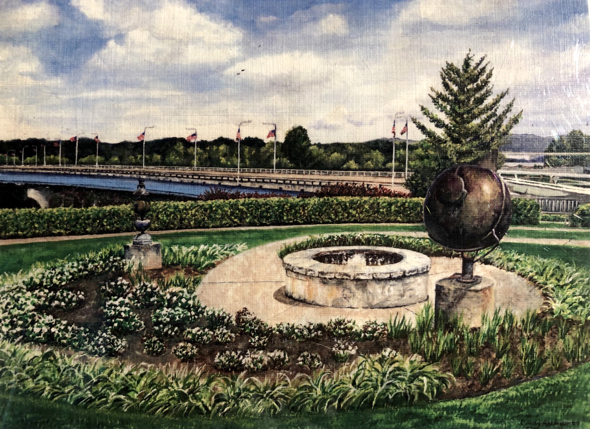 Sculpture Garden Card by Cindy Aslinger