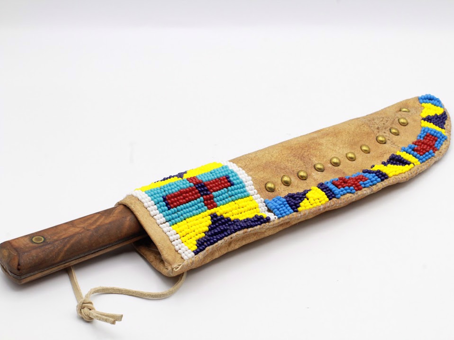 Northern Plains Indian Knife and Sheath by Mark Collins