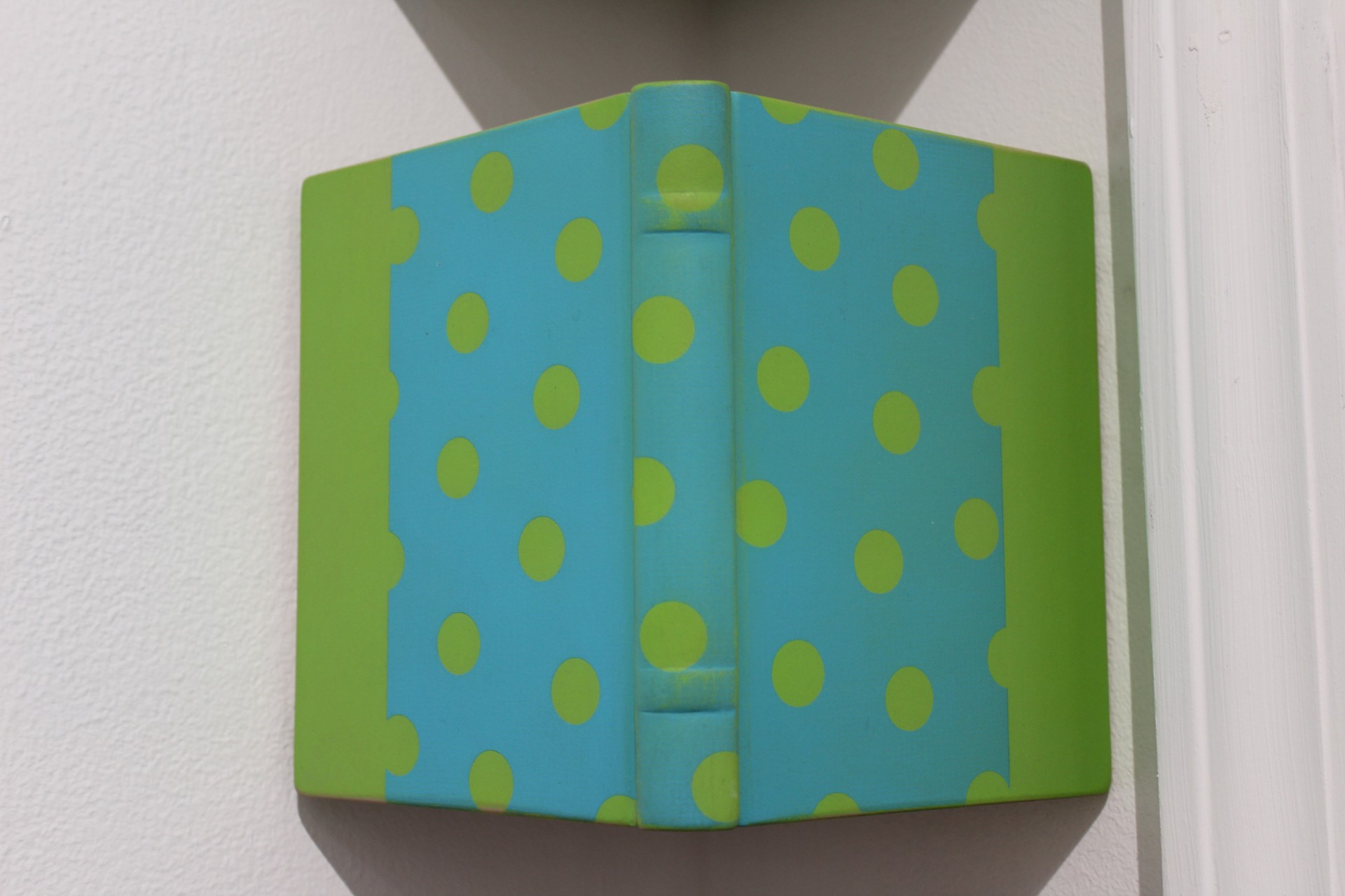 Book in the Corner: Green & Blue Polka Dot by Sean O'Meallie
