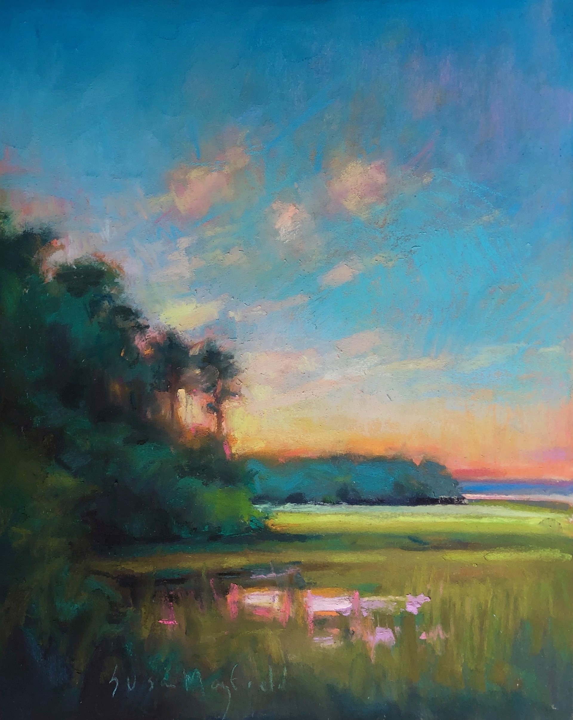 Marsh in Morning Light by Susan Mayfield