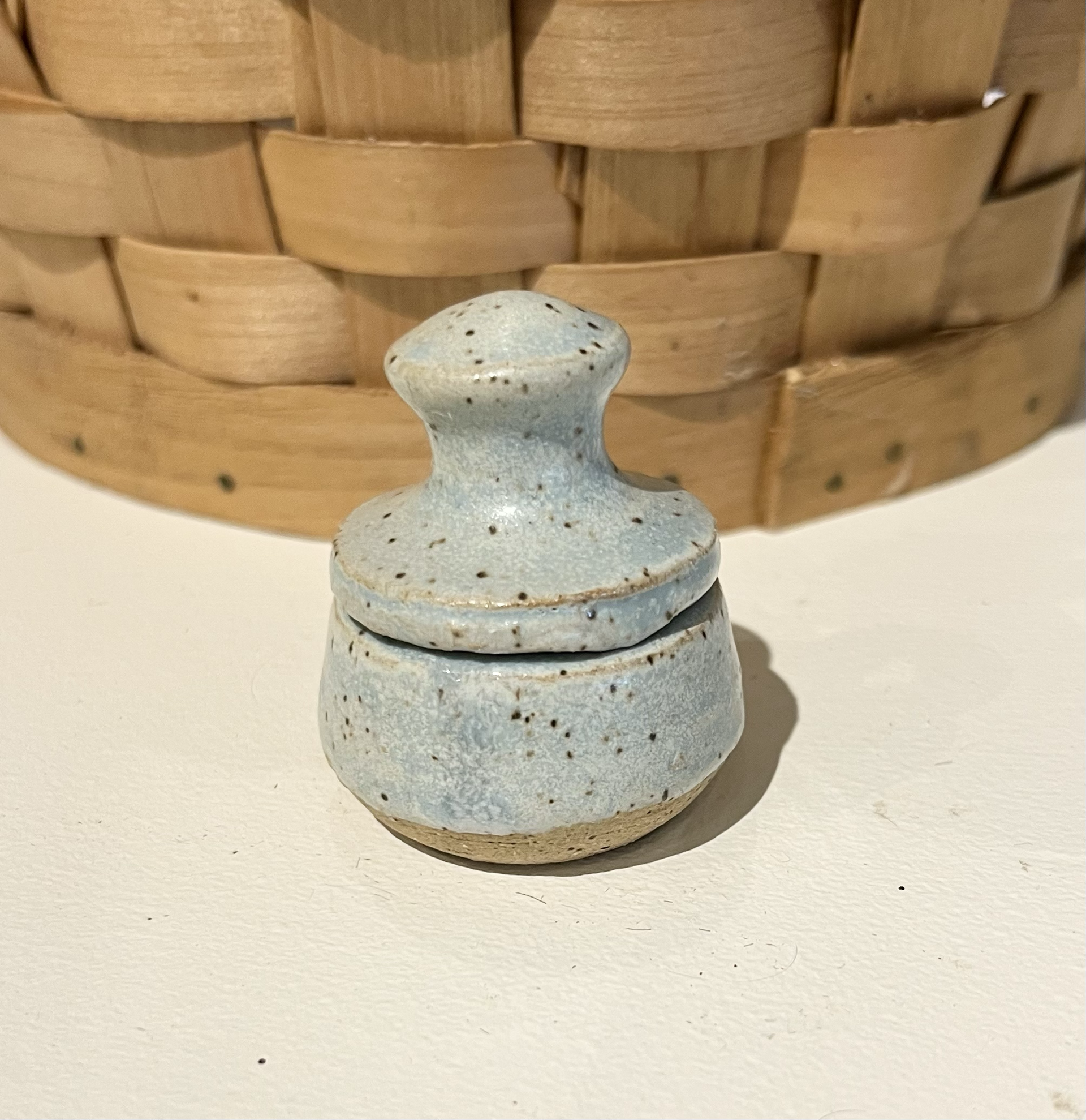 Tiny Ceramic Lidded Jar 3 by Shama Kipfer-Tessler