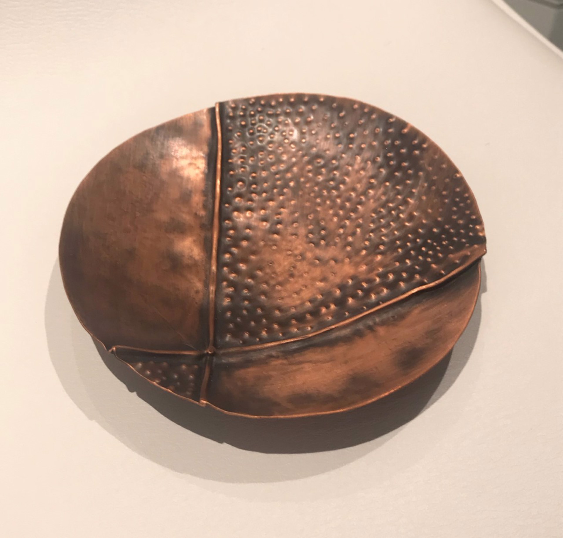 "Copper Bowl with Folds & Pebble Texture" by Nicole Josette
