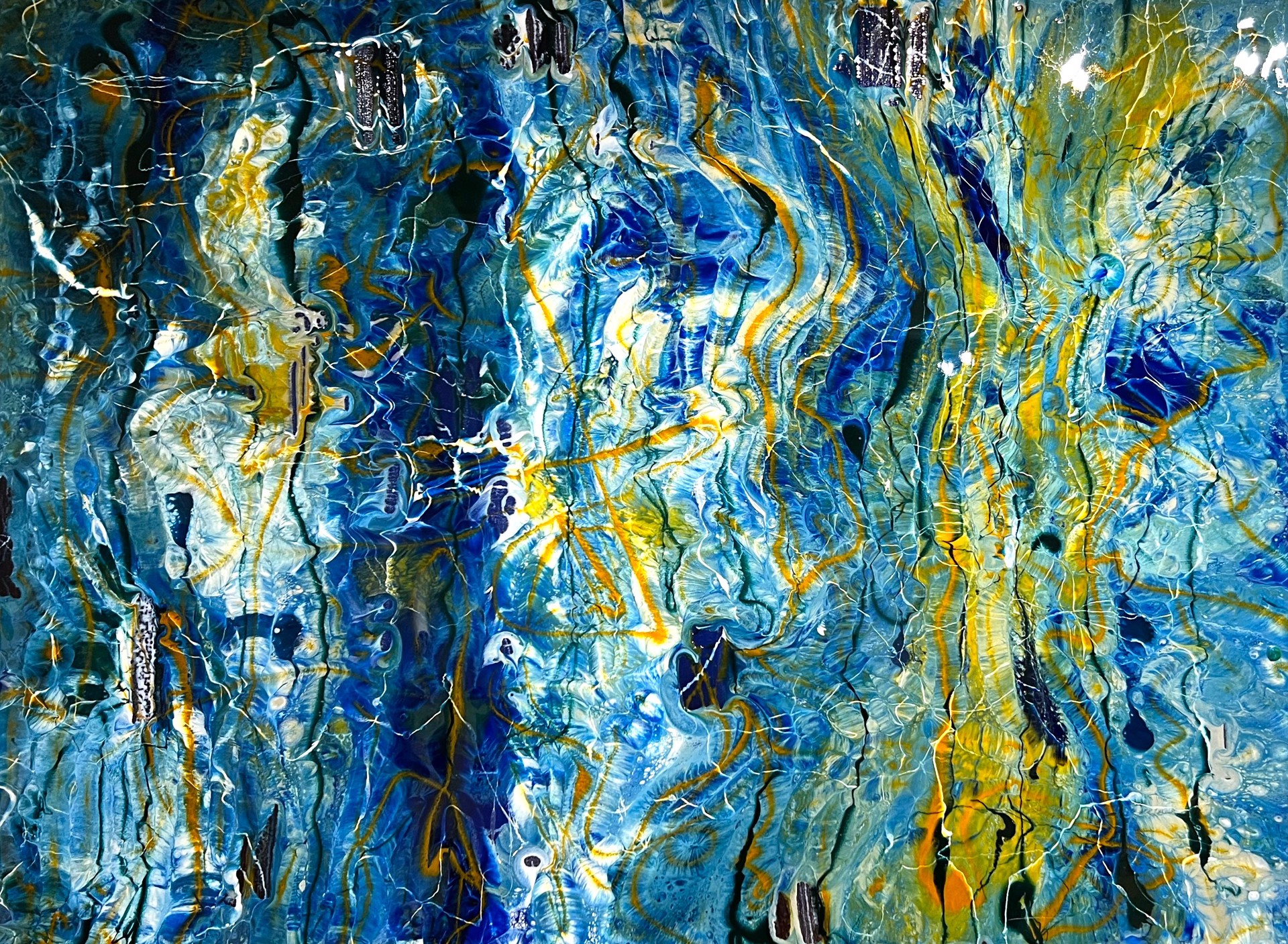 Blue Entwine by Andrea Dasha Reich