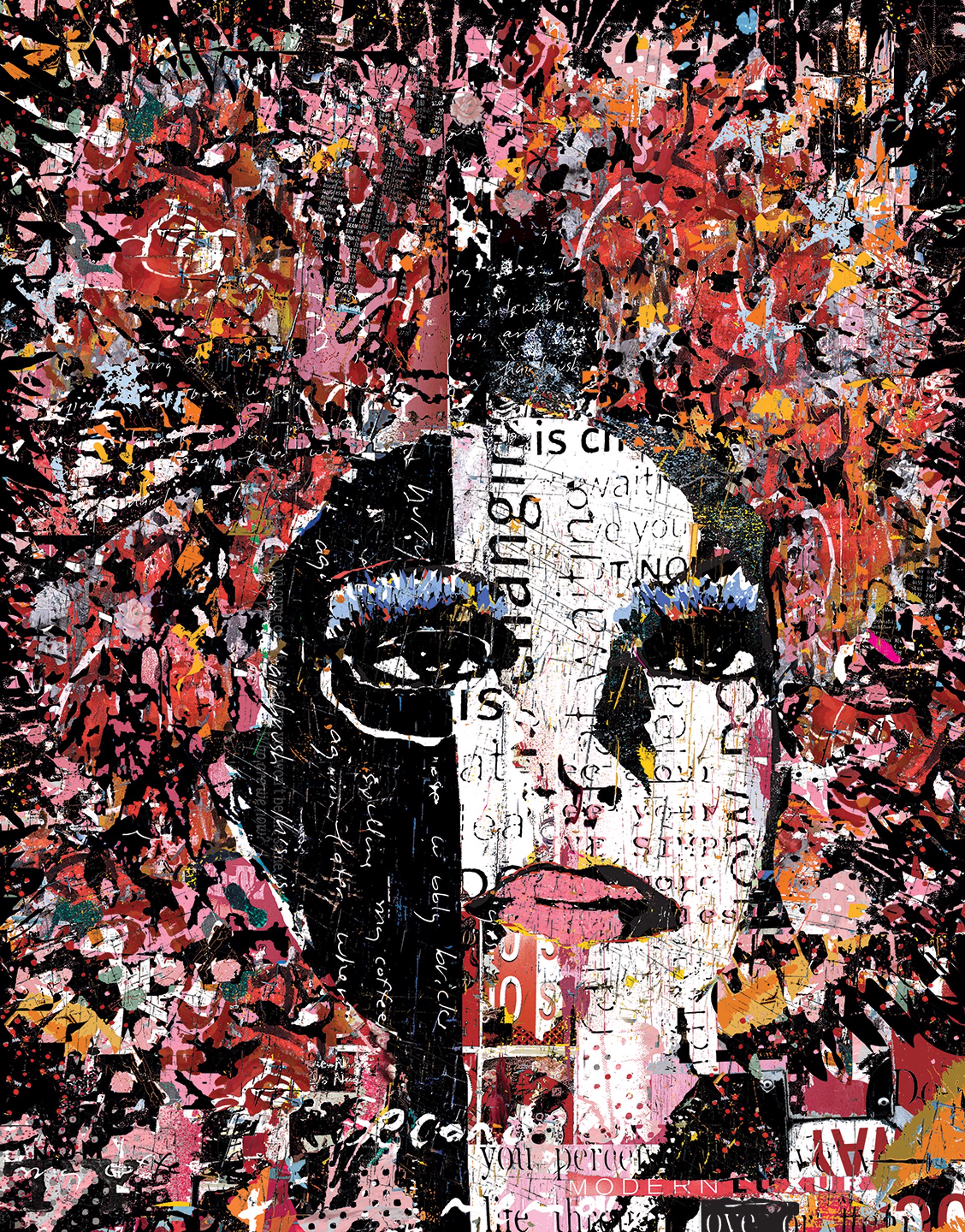 New Woman with Colorful Hair by Daryl Thetford