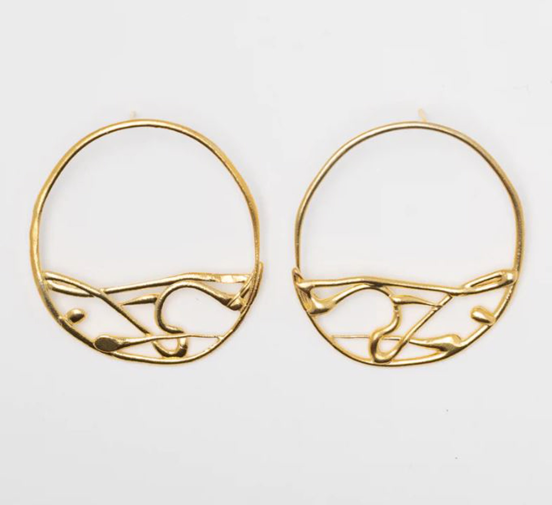 Hydro Hoop Earrings - Gold Plated by Sydnie Wainland