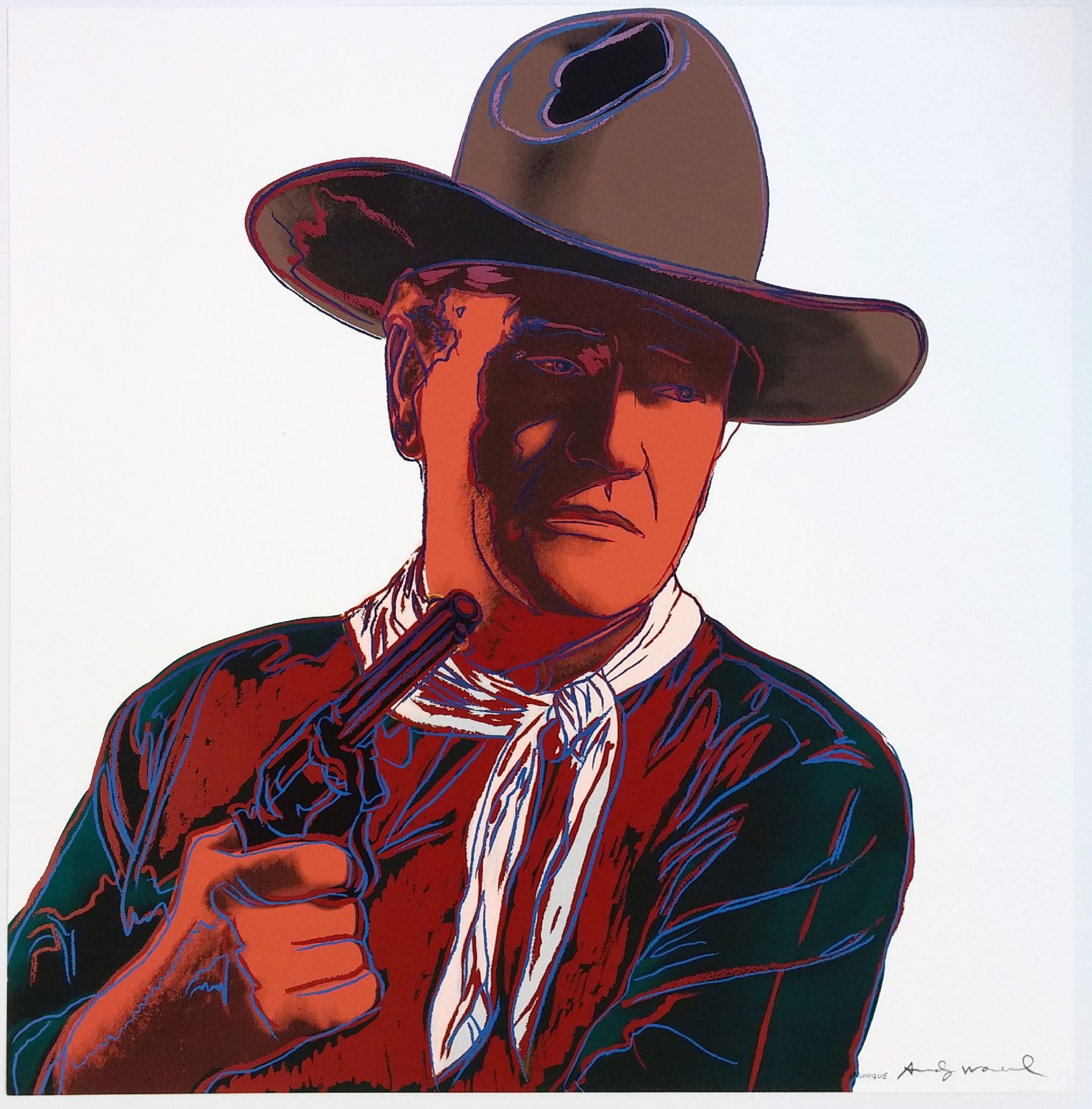 John Wayne (FS II.377), UNIQUE by Andy Warhol